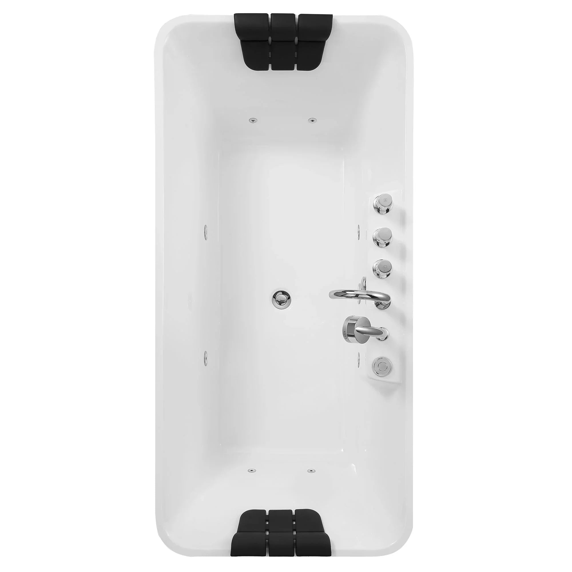 Empava 67-Inch Whirlpool Freestanding Acrylic Bathtub (EMPV-67AIS16)
