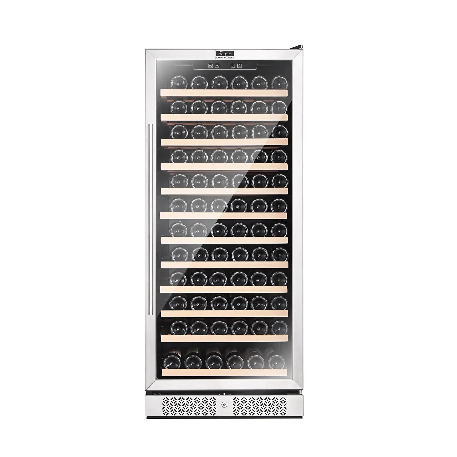 Empava 55-Inch Tall 127 Bottles Wine Cooler in Stainless Steel with Glass Door (EMPV-WC05S)
