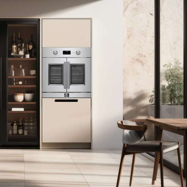FORNO Asti 30-Inch French Door Electric Wall Oven, 3.58 Cu. Ft., Air Fry, Self-Clean, Sous Vide (Model FBOEL1333-30)