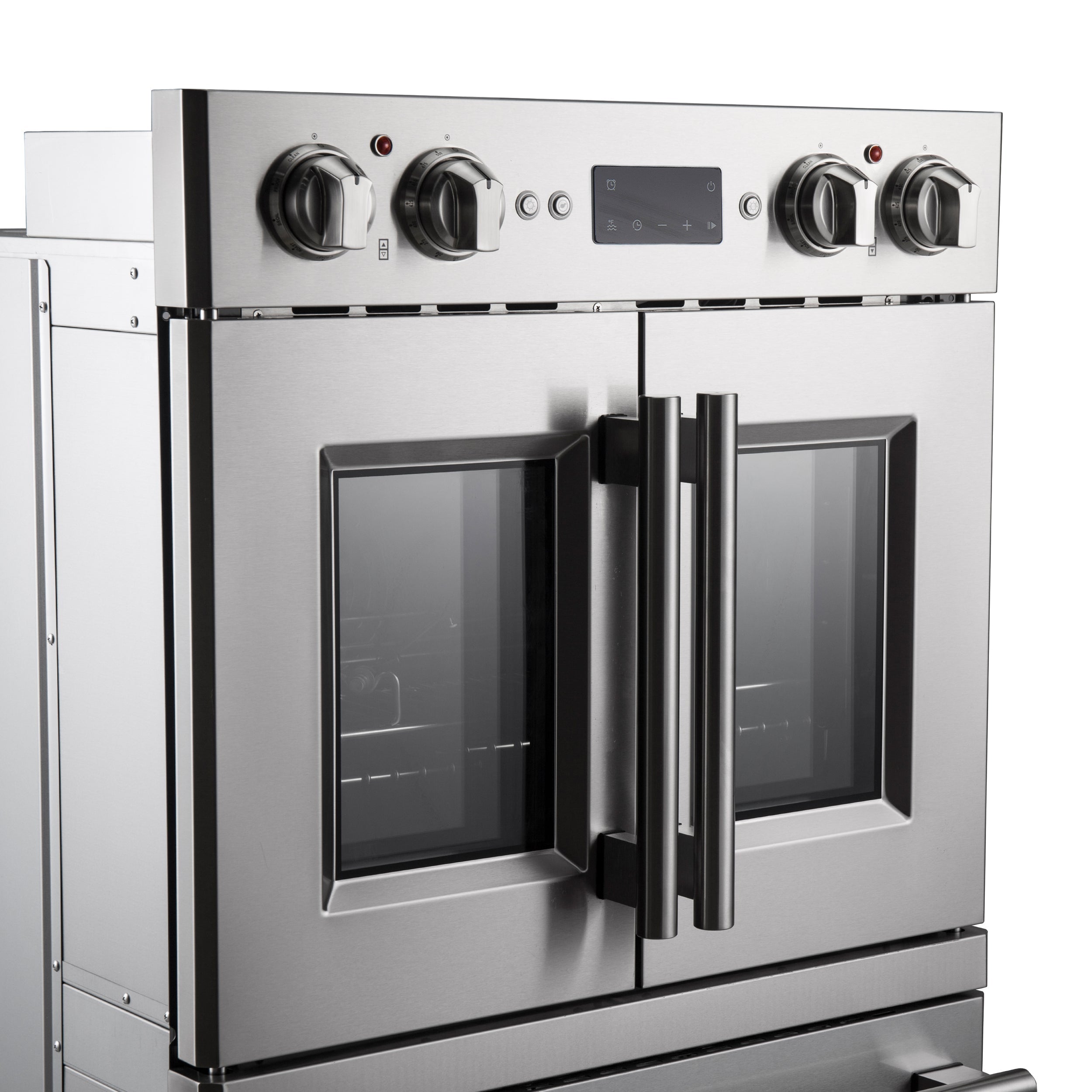 FORNO Gallico 30-Inch French Door Double Electric Wall Oven, 7.36 Cu. Ft., Air Fry, Self-Clean, Sous Vide, Telescopic Racks, Model FBOEL1388-30