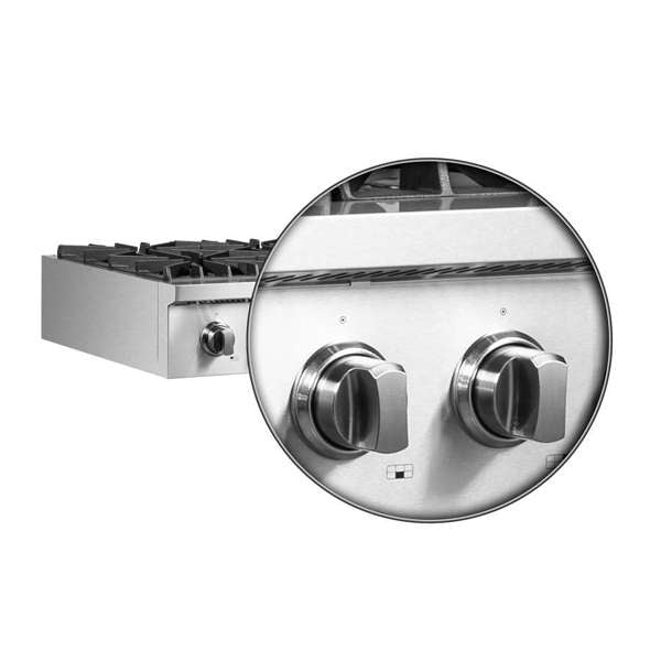 Forno Cossato 36-Inch Gas Rangetop with 6 Sealed Burners, Stainless Steel (Model FCTGS5737-36)