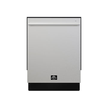 FORNO Romano 24-Inch Built-In Tall Tub Dishwasher, Stainless Steel, Model FDWBI8035-24S