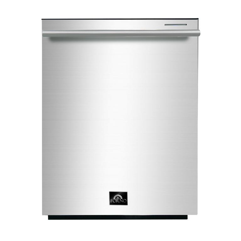FORNO Package - 36" Electric French Door Range, Wall Mount Range Hood, Refrigerator and Dishwasher, AP-FFSEL6917-36-4PK-1