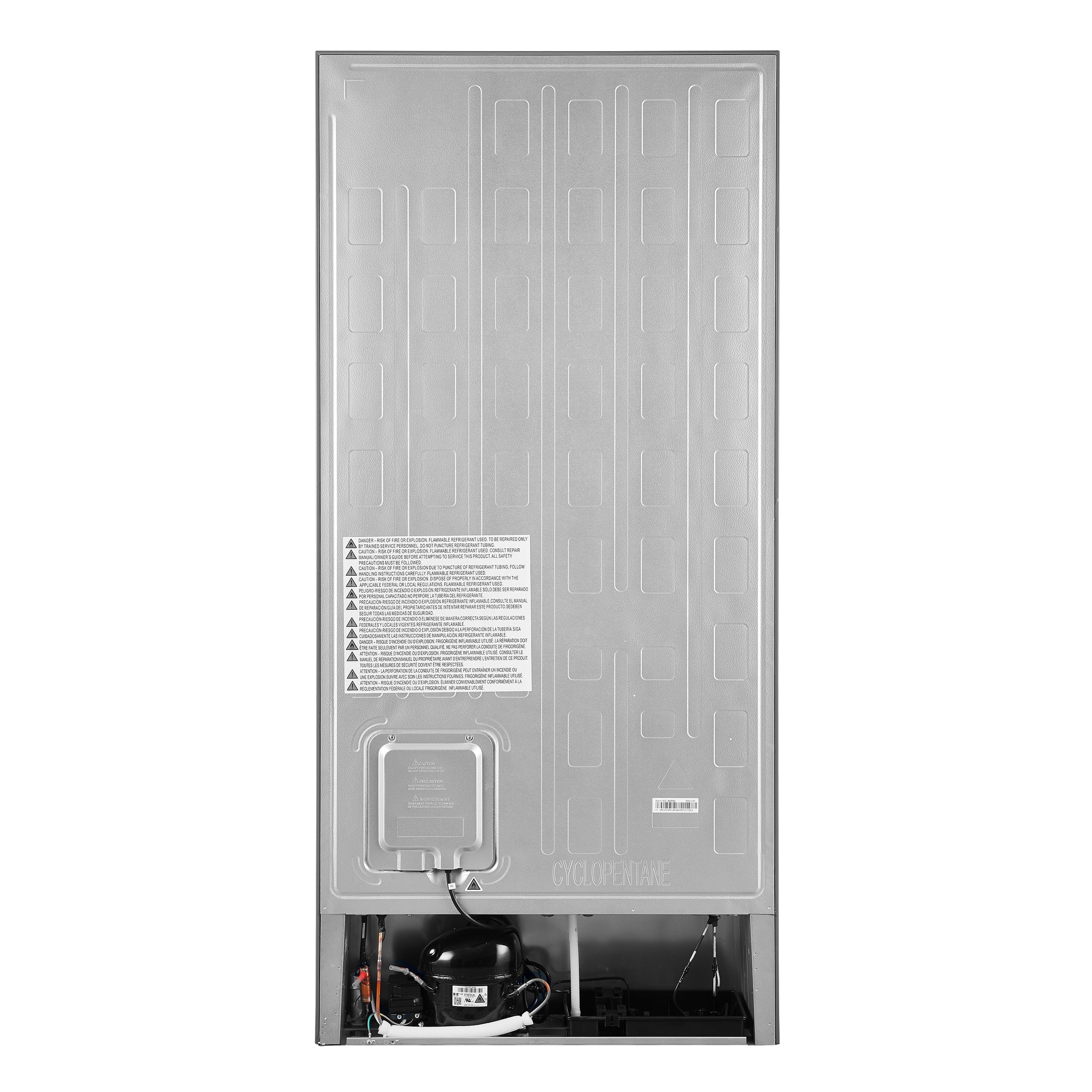 Forno Espresso Milano 31 in French Door Refrigerator with Bottom Freezer, 17.2 cu ft, Left Swing, Ice Maker, White Finish, Includes Stainless Steel Handles (Model FFFFD1786-31WHT)
