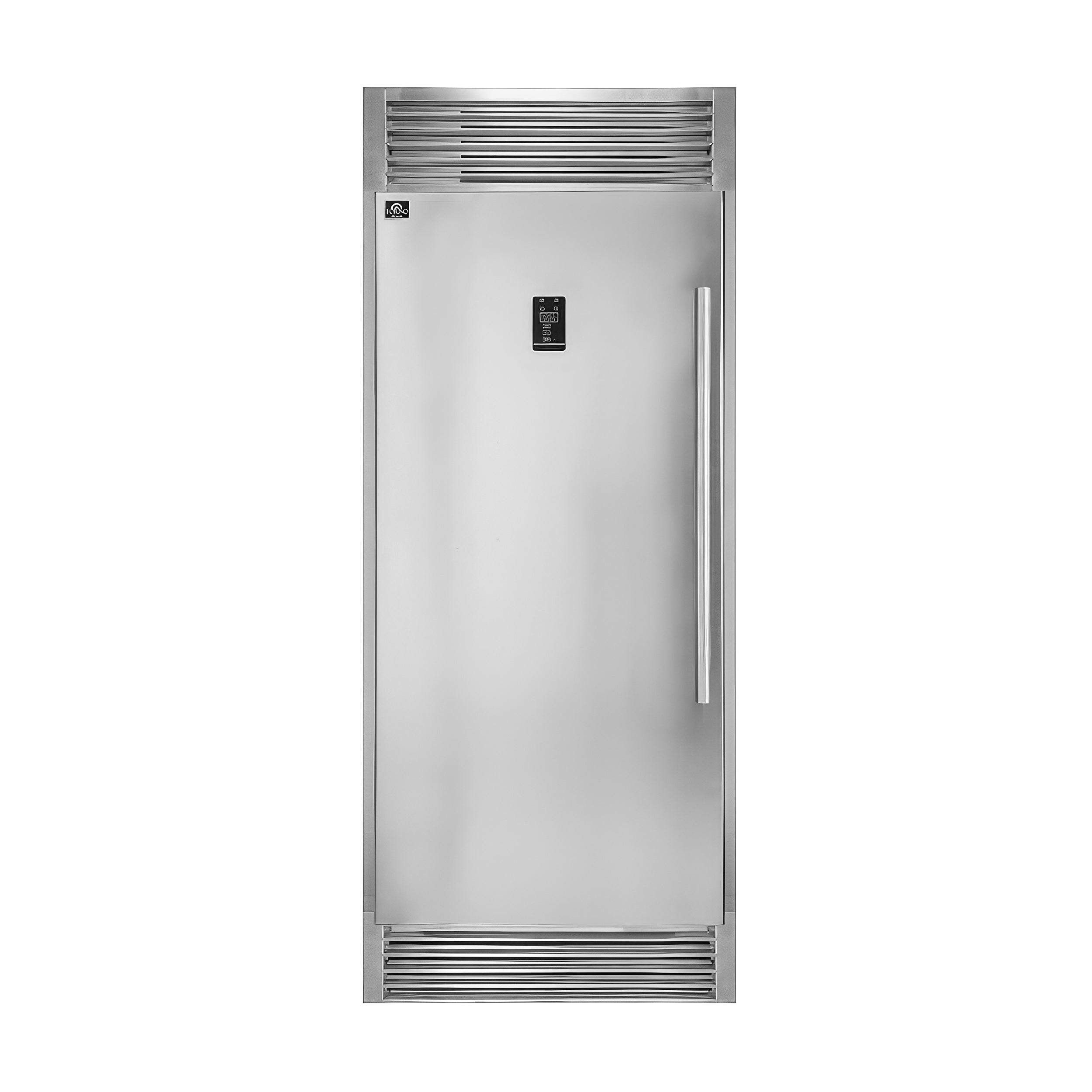 Forno Rizzuto 32-Inch Dual Zone Refrigerator Freezer, 13.8 Cu. Ft., Left-Hand Swing, Stainless Steel with Trim Kit (Model FFFFD1933-32LS)