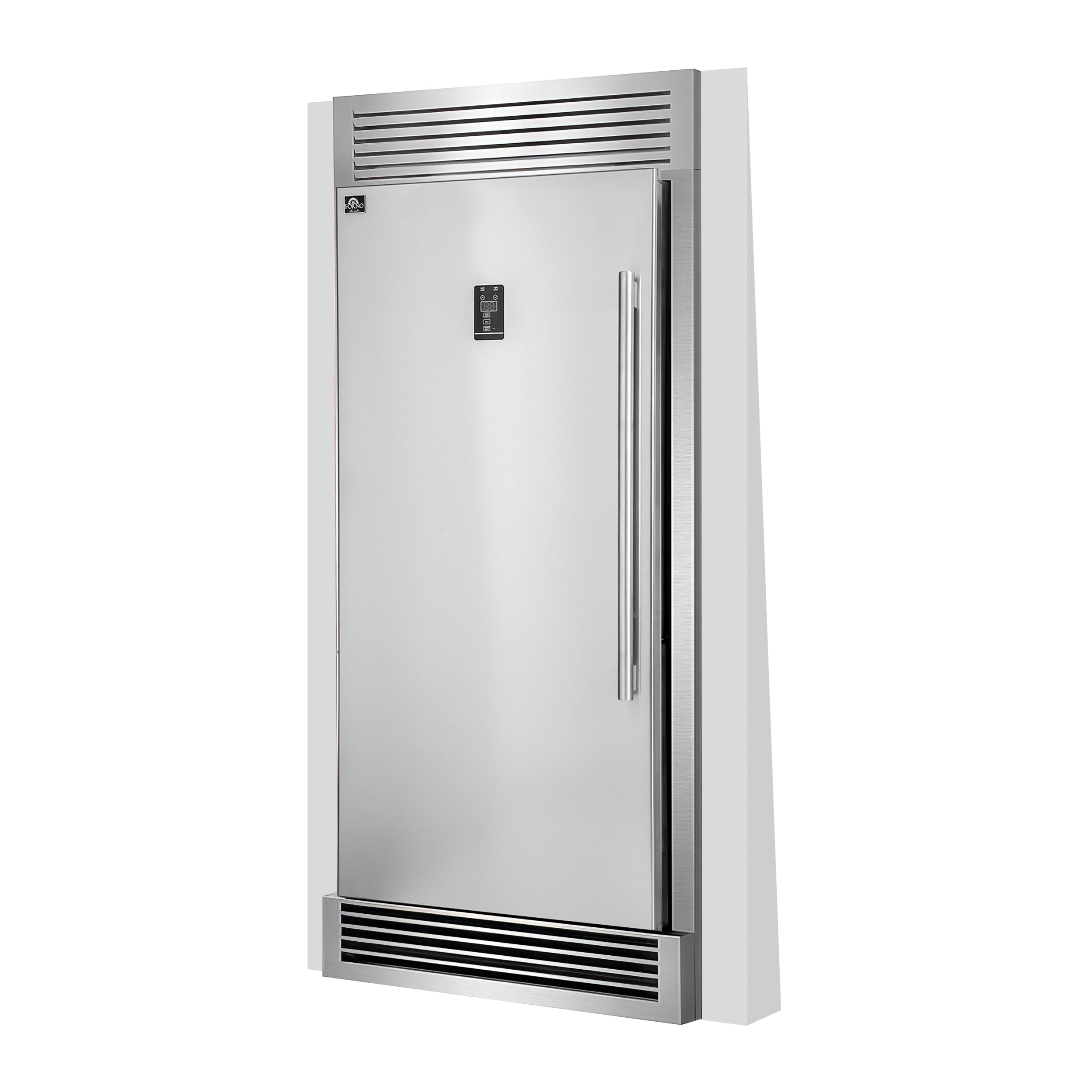 Forno Rizzuto 32-Inch Dual Zone Refrigerator Freezer, 13.8 Cu. Ft., Left-Hand Swing, Stainless Steel with Trim Kit (Model FFFFD1933-32LS)