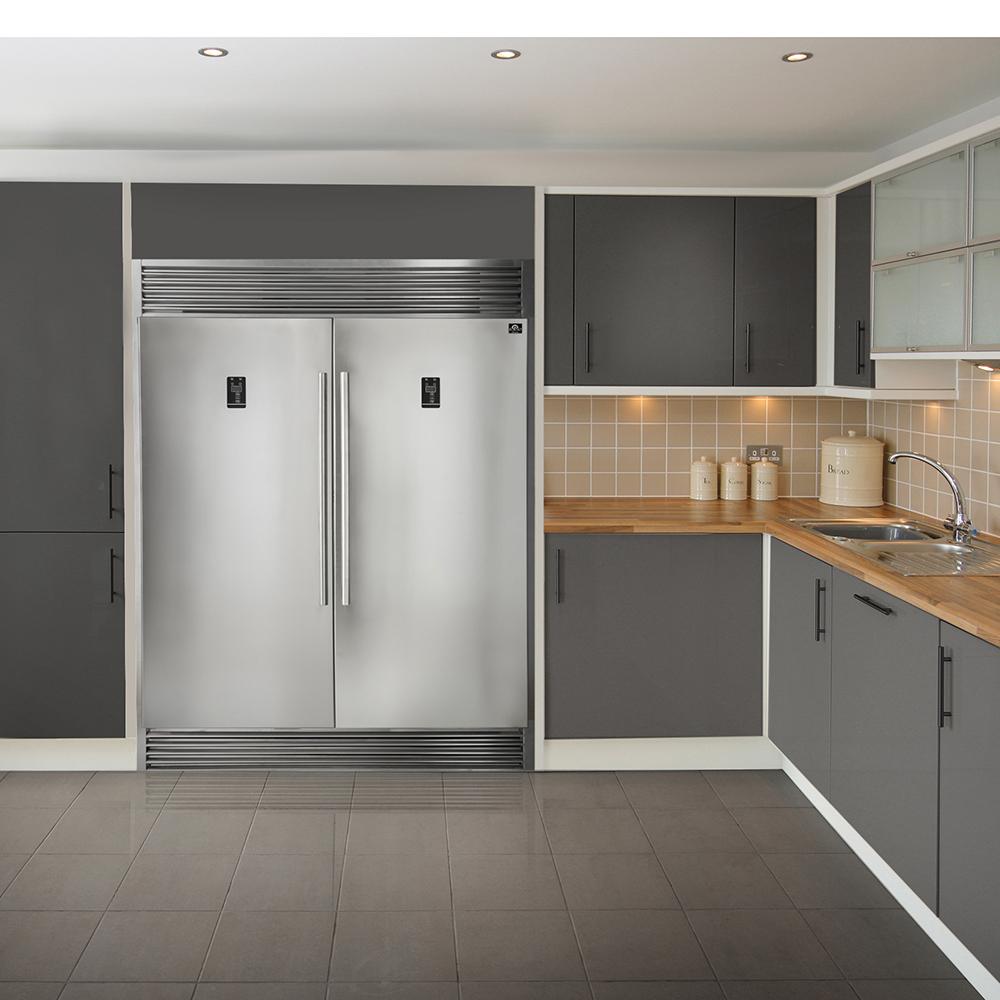 FORNO Appliance Package - 36 Inch Pro Gas Range, Range Hood, Refrigerator, Microwave Drawer, Dishwasher, Wine Cooler, AP-FFSGS6260-36-9