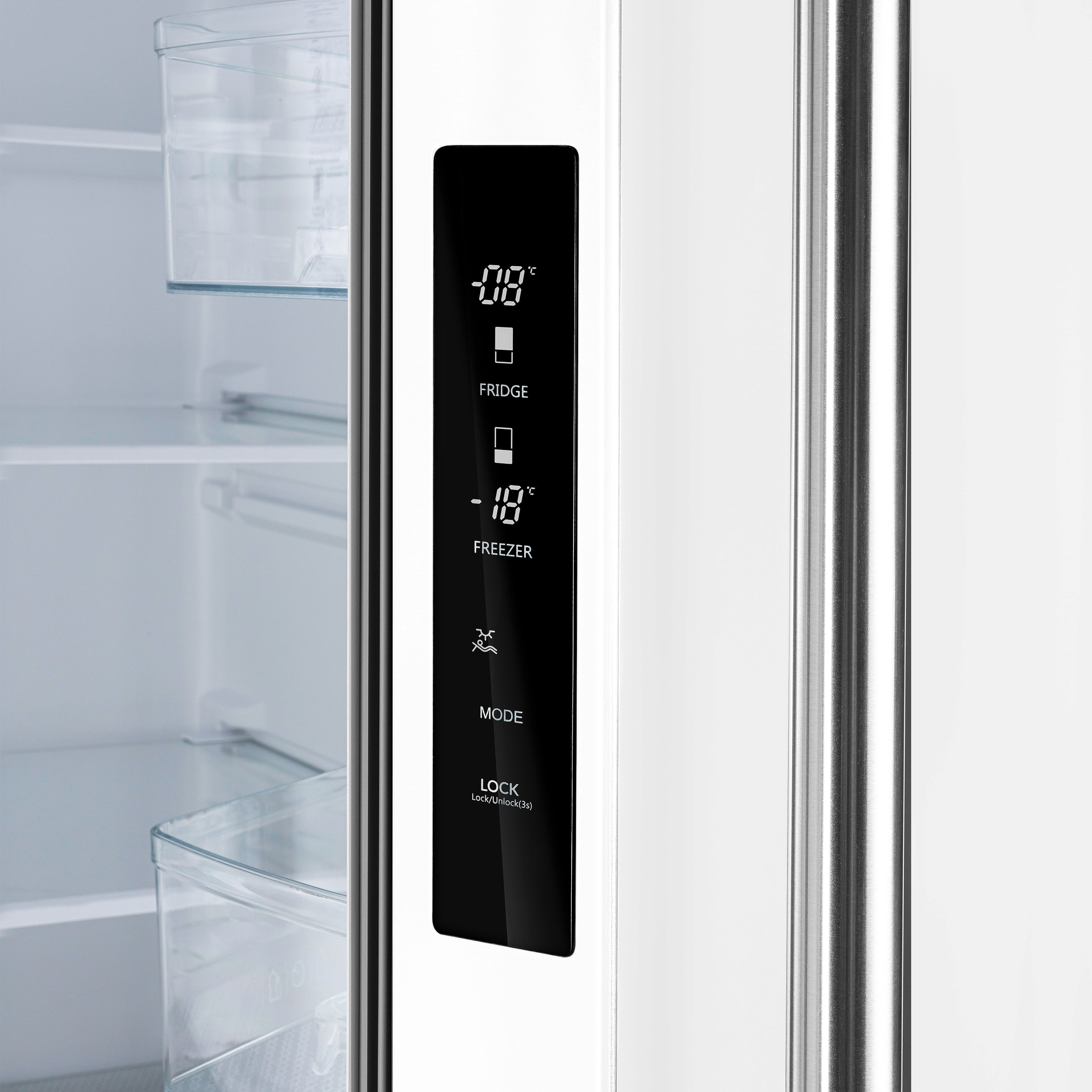 Forno Gallipoli 30-Inch French Door Refrigerator, 17.5 Cu. Ft., White, Ice Maker, Model FFFFD1974-31WHT