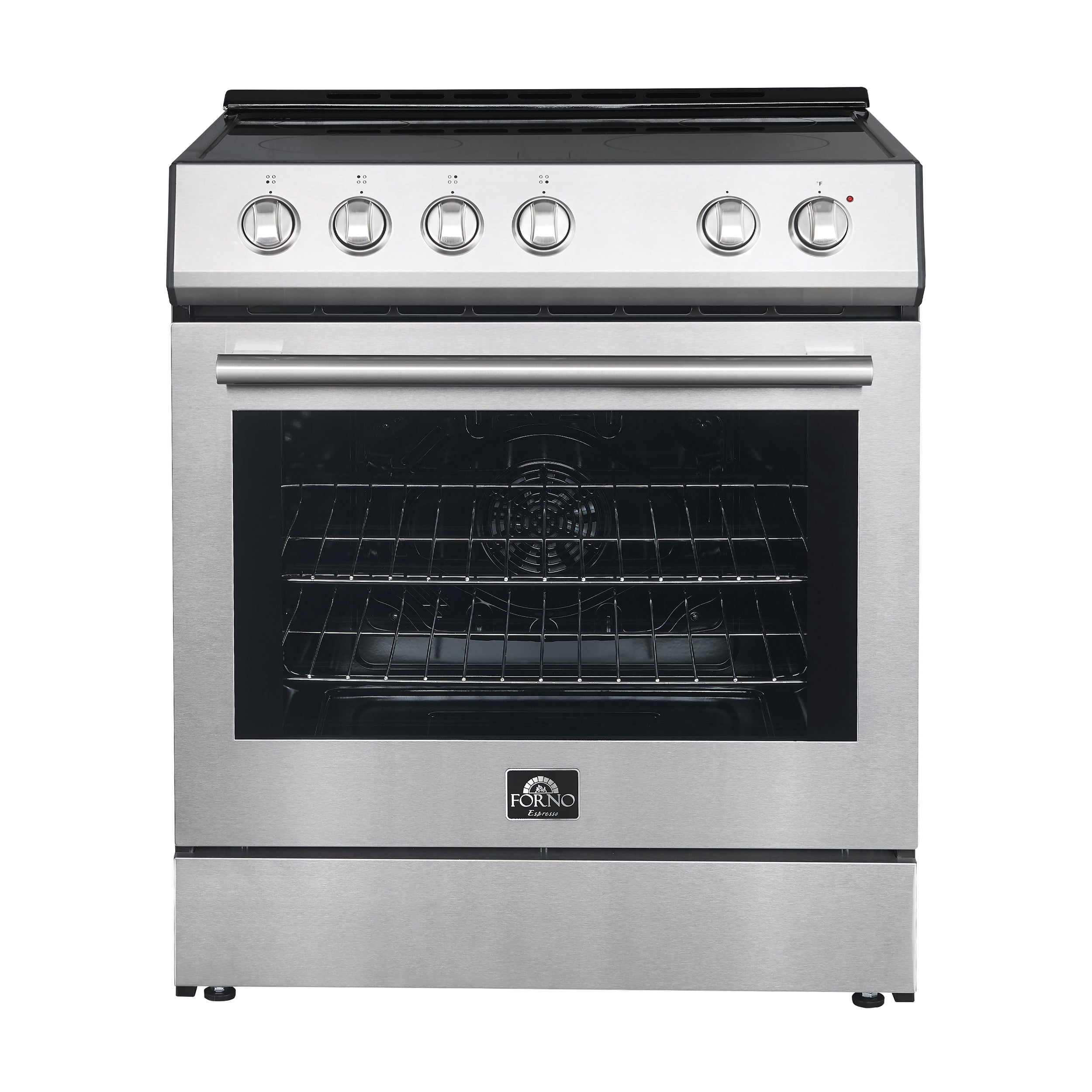 Forno Leonardo 30 in. Freestanding Electric Range, 5.0 cu. ft., Stainless Steel (FFSEL6012-30)