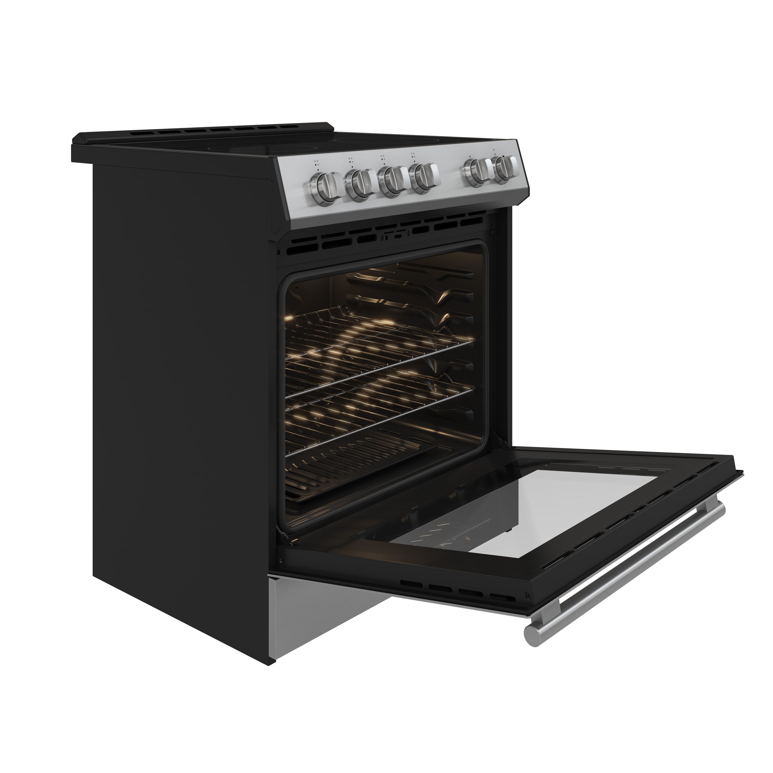 Forno Leonardo 30 in. Freestanding Electric Range, 5.0 cu. ft., Stainless Steel (FFSEL6012-30)