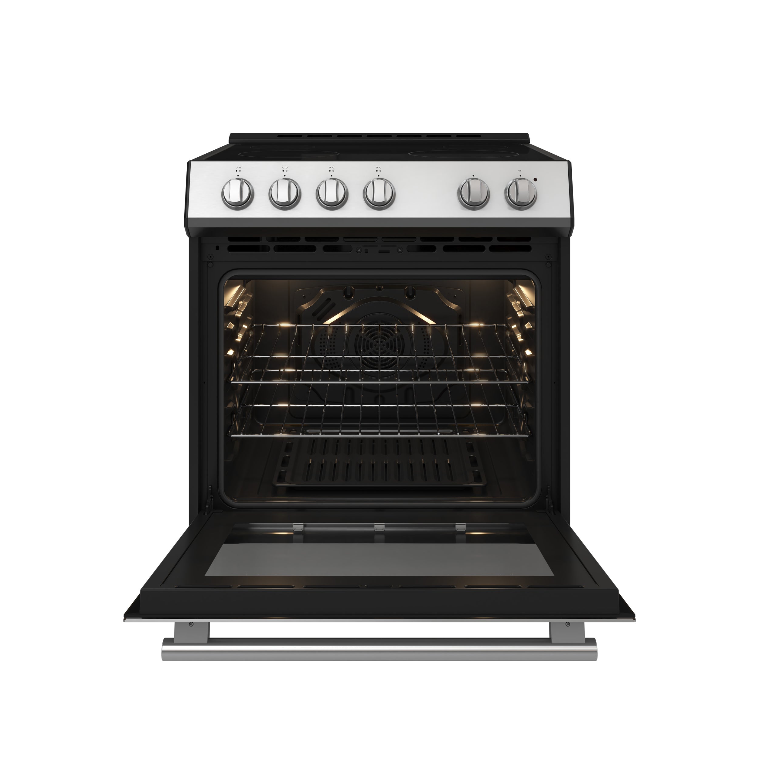 Forno Leonardo 30 in. Freestanding Electric Range, 5.0 cu. ft., Stainless Steel (FFSEL6012-30)