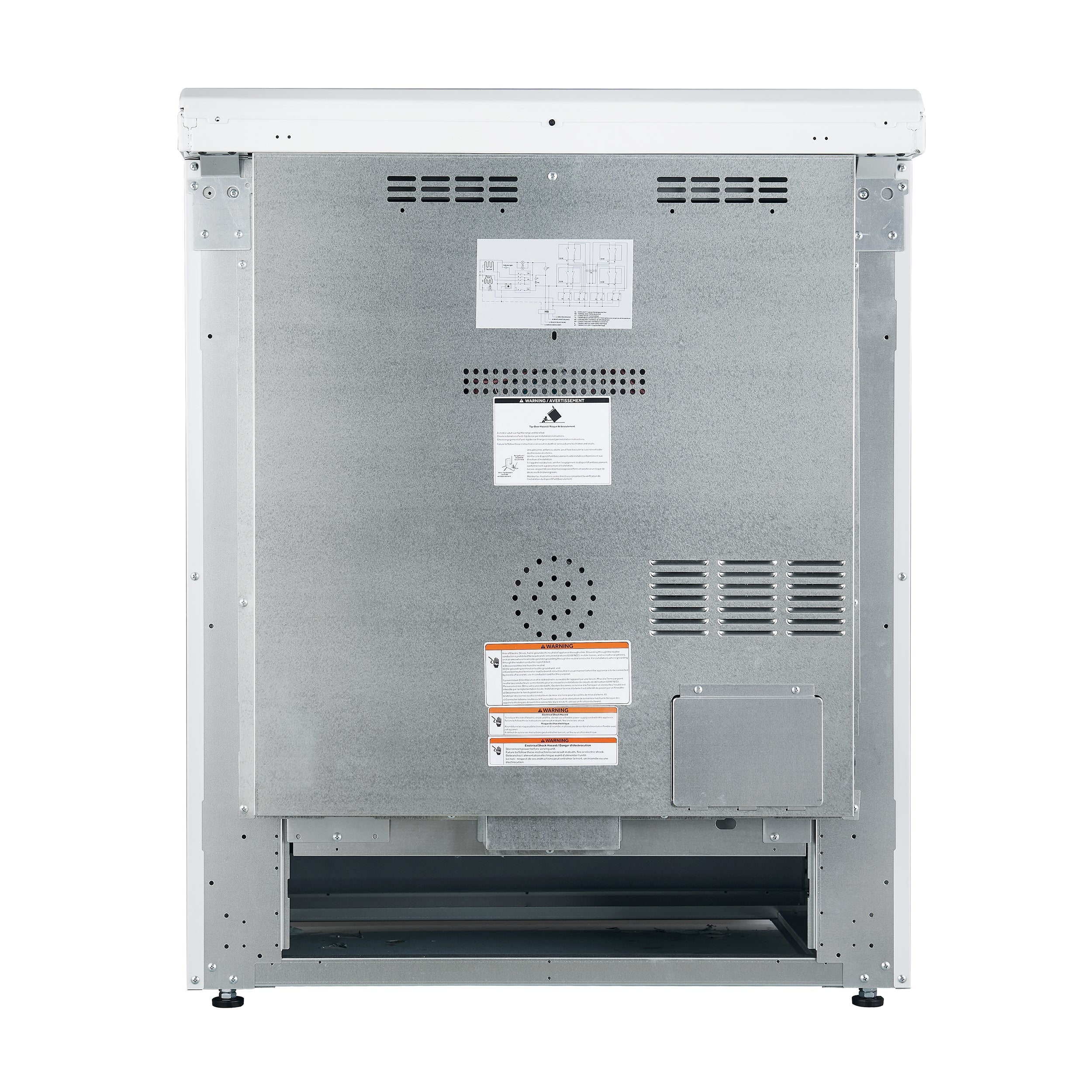 Forno Leonardo 30 Inch Freestanding Electric Range 5.0 cu ft White with Stainless Steel Handles FFSEL6012-30WHT
