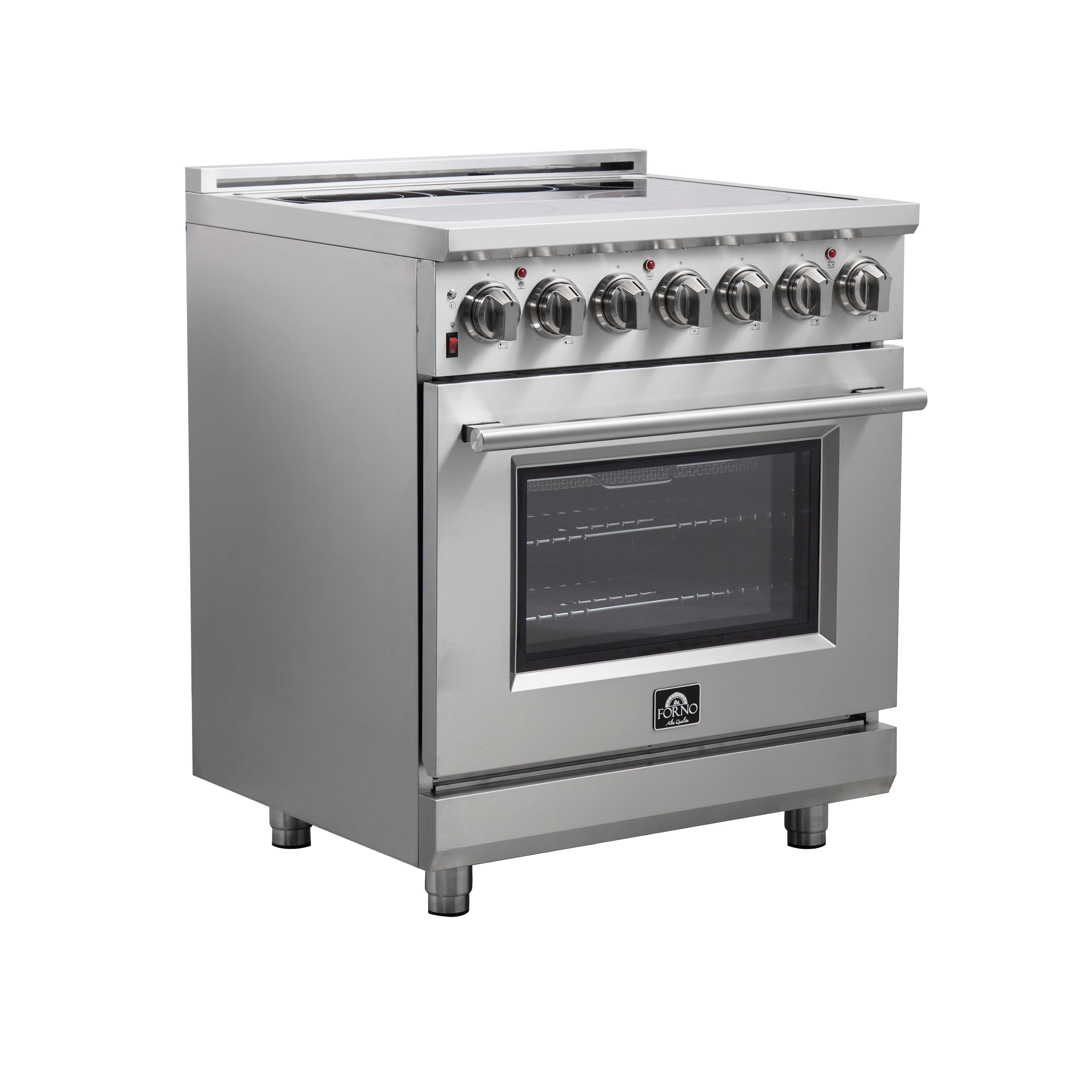 Forno Massimo 30 in. 4.32 cu. ft. Freestanding Electric Range with 5 Radiant Elements in Stainless Steel (FFSEL6020-30)