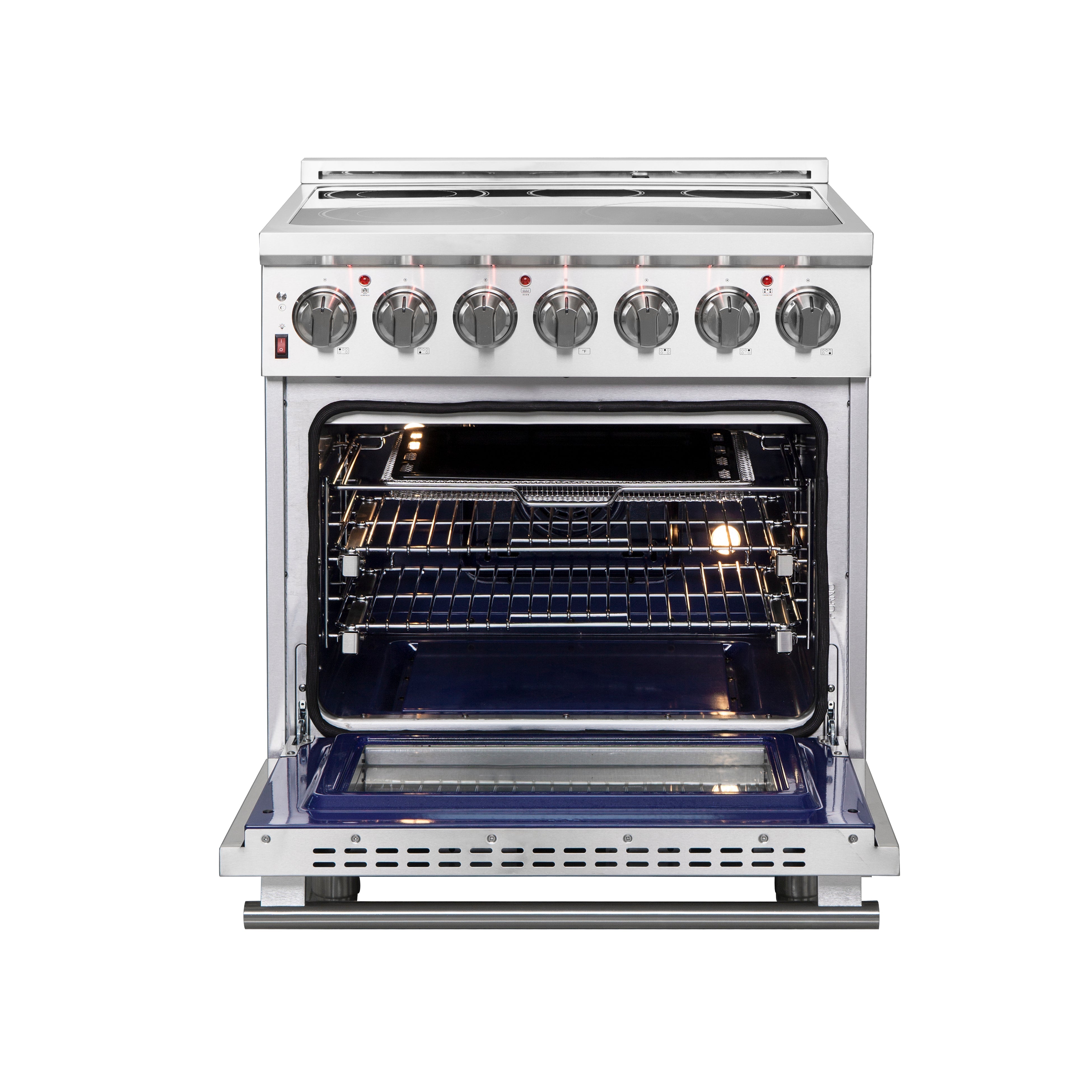 Forno Massimo 30 in. 4.32 cu. ft. Freestanding Electric Range with 5 Radiant Elements in Stainless Steel (FFSEL6020-30)