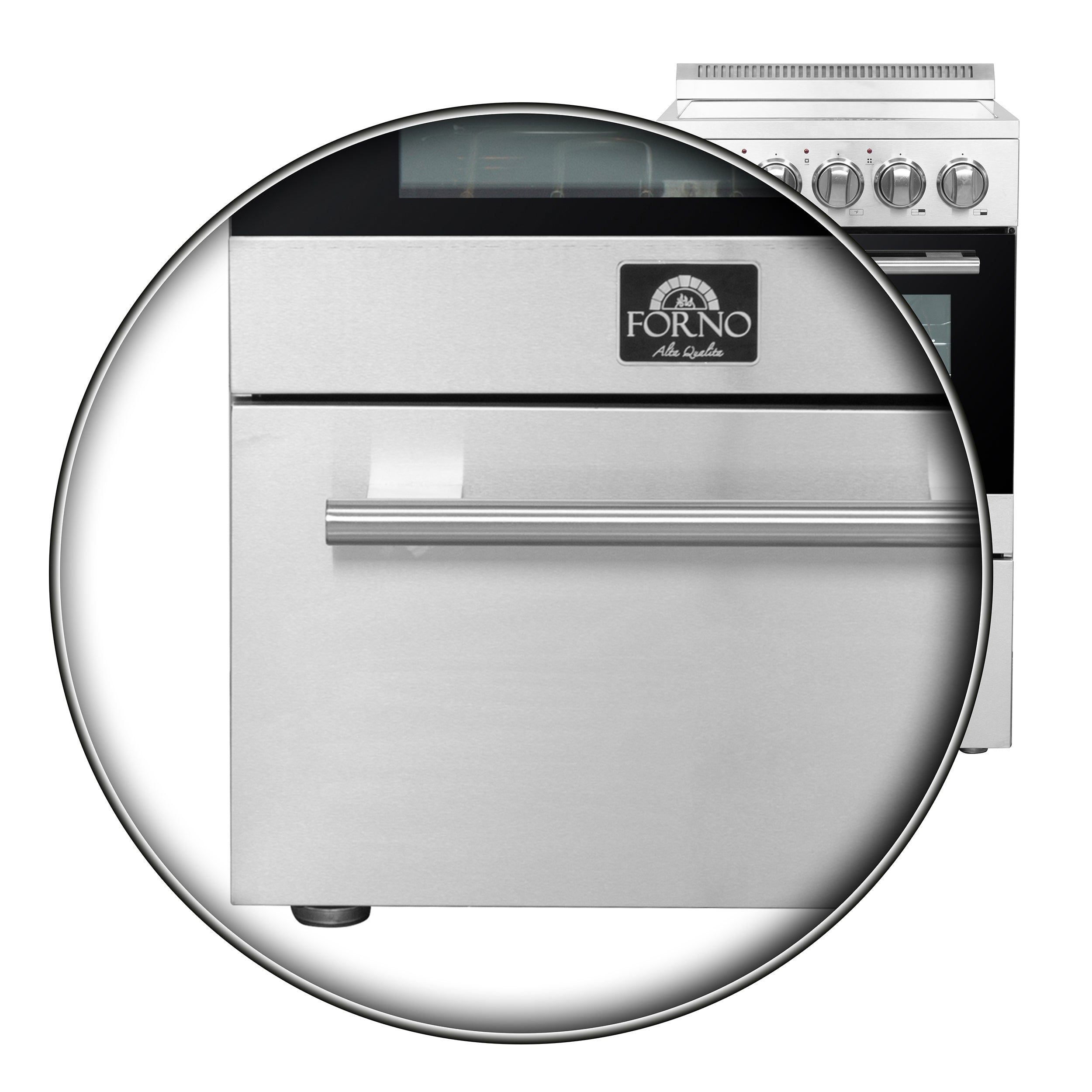 Forno Pallerno 20 in. Freestanding Electric Range, 2.05 cu. ft., 4 Elements, Stainless Steel (Model FFSEL6052-20)