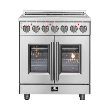 Forno Massimo 30 in. 4.32 cu. ft. Freestanding Electric Range with French Door and 5 Radiant Elements (Model FFSEL6955-30)