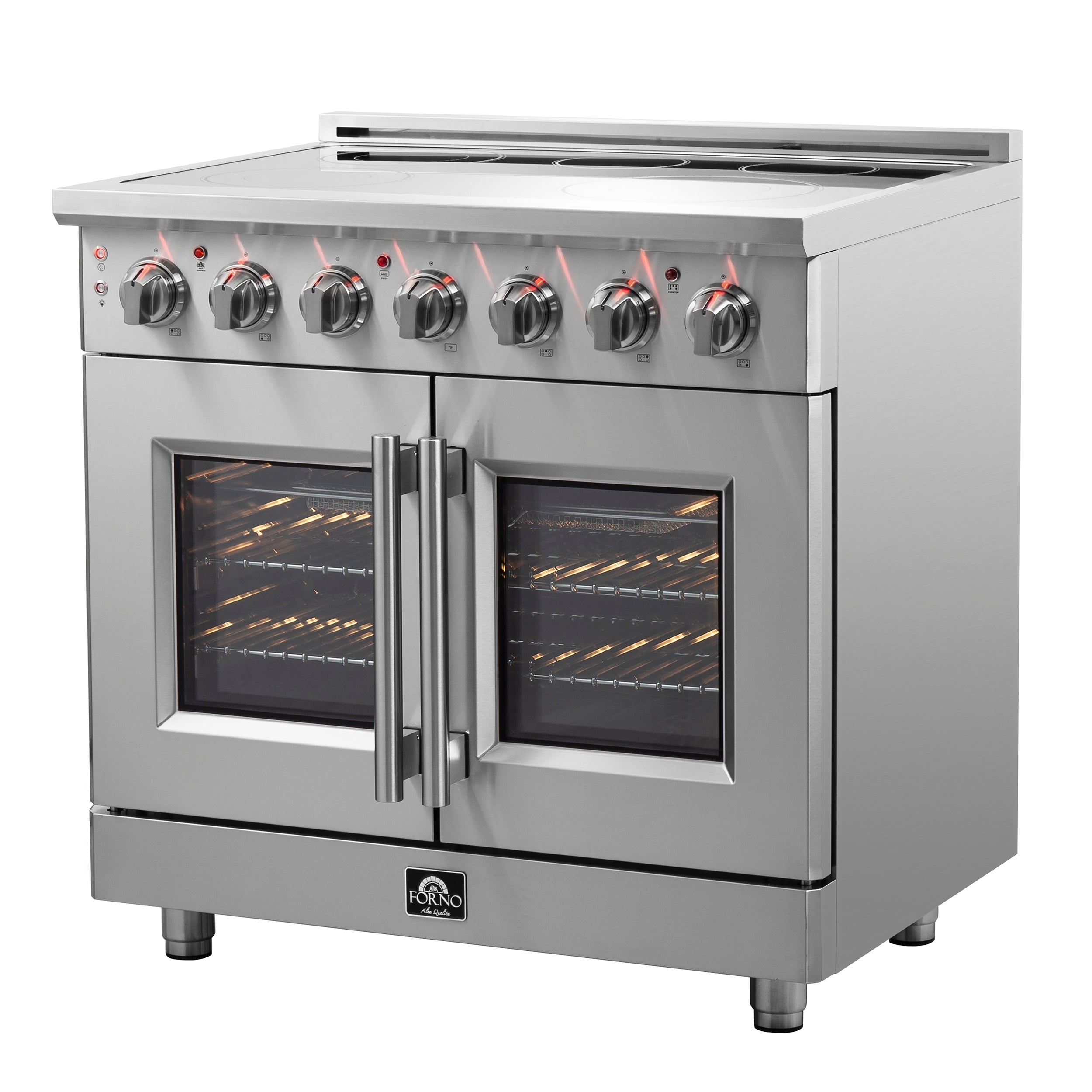 Forno Massimo 36 in. Freestanding Electric Range with French Door Oven, 5 Elements, 5.36 cu. ft. Capacity (Model FFSEL6955-36)