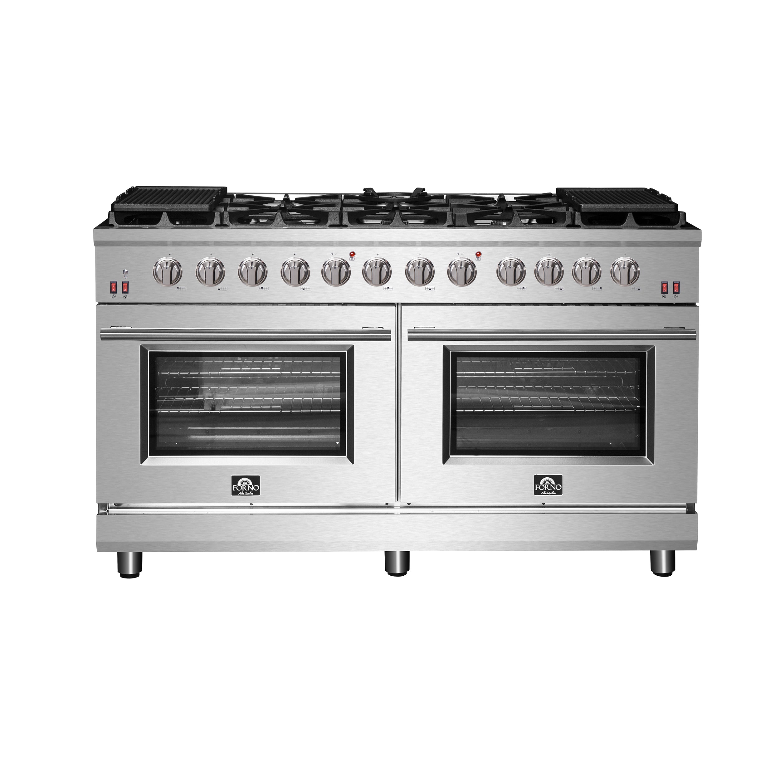 Forno Massimo 60 in. Freestanding Gas Range with 10 Burners, 8.64 cu. ft. Total Oven Capacity (Model FFSGS6239-60)