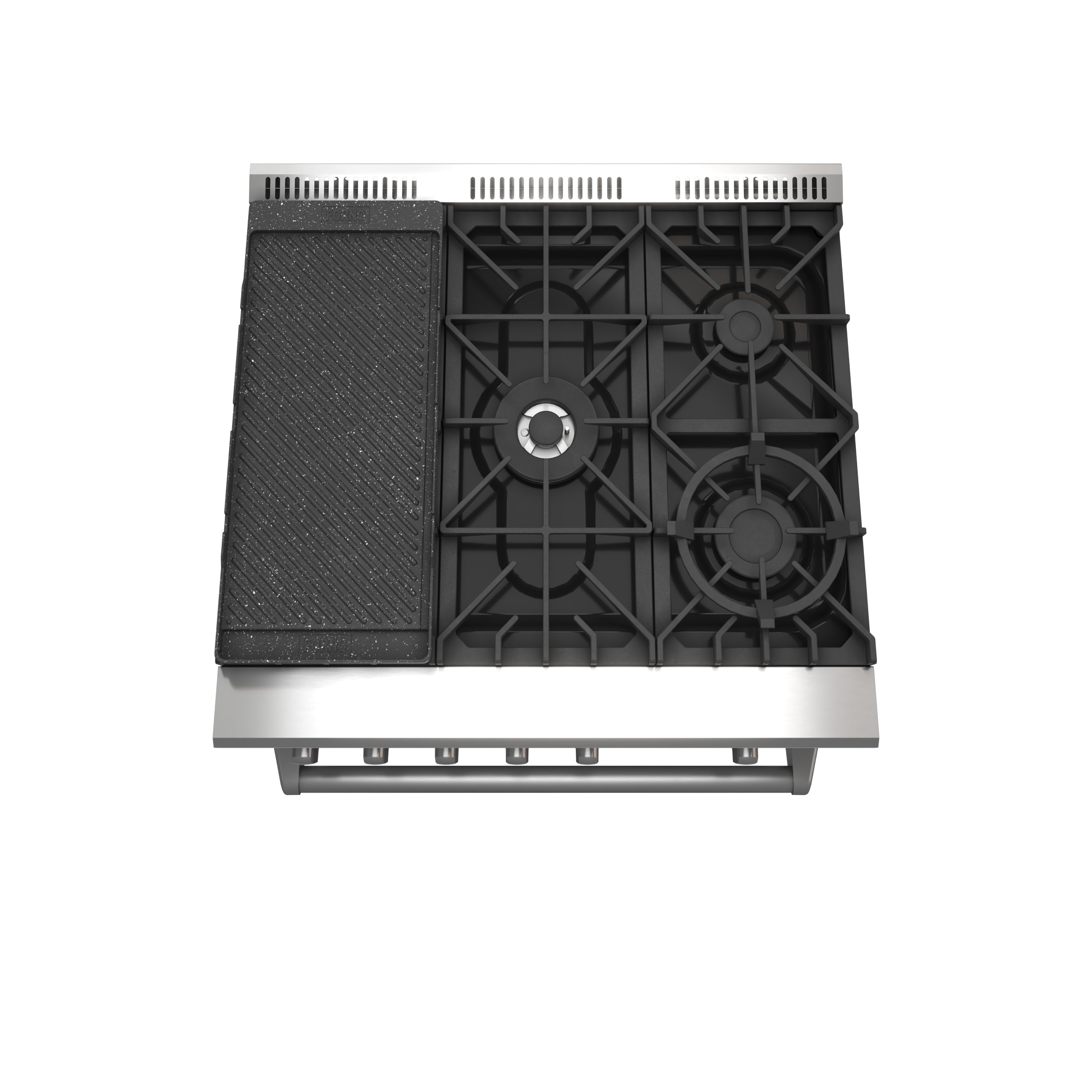 Forno Lazio 30 in. 4.3 cu. ft. Freestanding Gas Range with 5 Sealed Burners, Air Fry Function, Griddle, Stainless Steel (Model FFSGS6276-30)