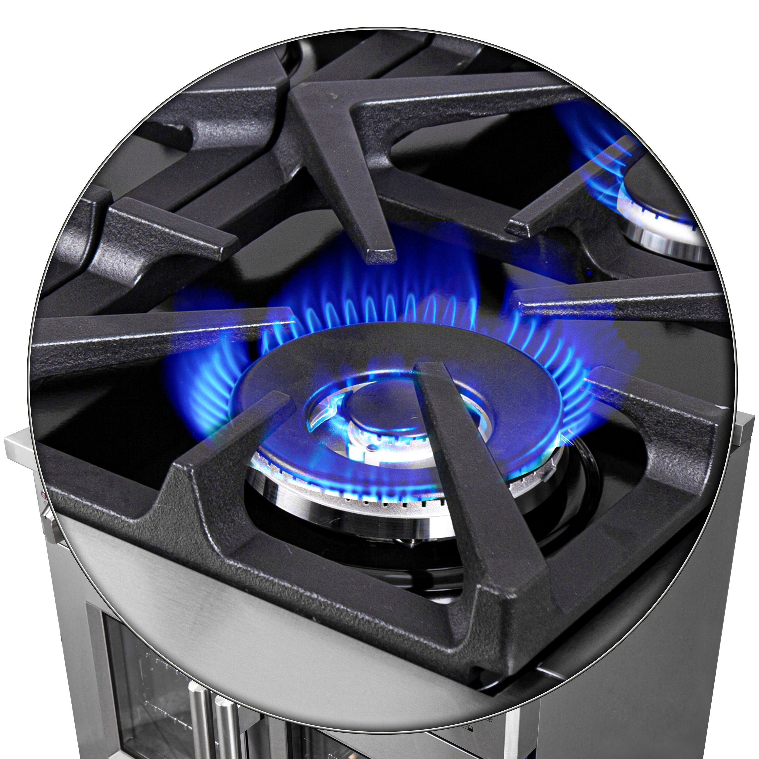 Forno Massimo 36 in. 5.36 cu. ft. Freestanding French Door Gas Range with 6 Sealed Burners in Stainless Steel (FFSGS6439-36)