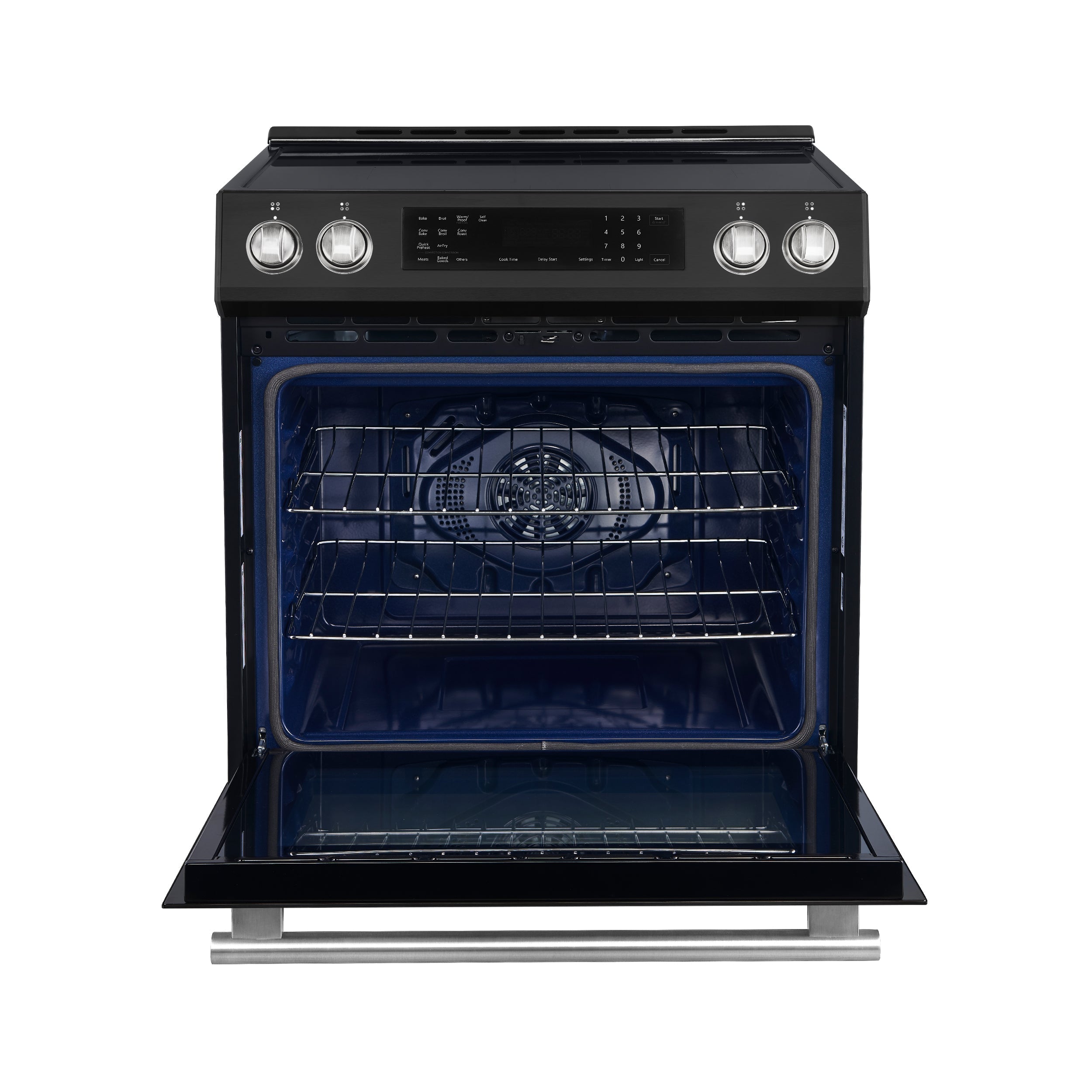 Forno Donatello Espresso 30-Inch Freestanding Induction Range, 5.0 cu. ft., Black, Includes Stainless Steel Handles (FFSIN0905-30BLK)