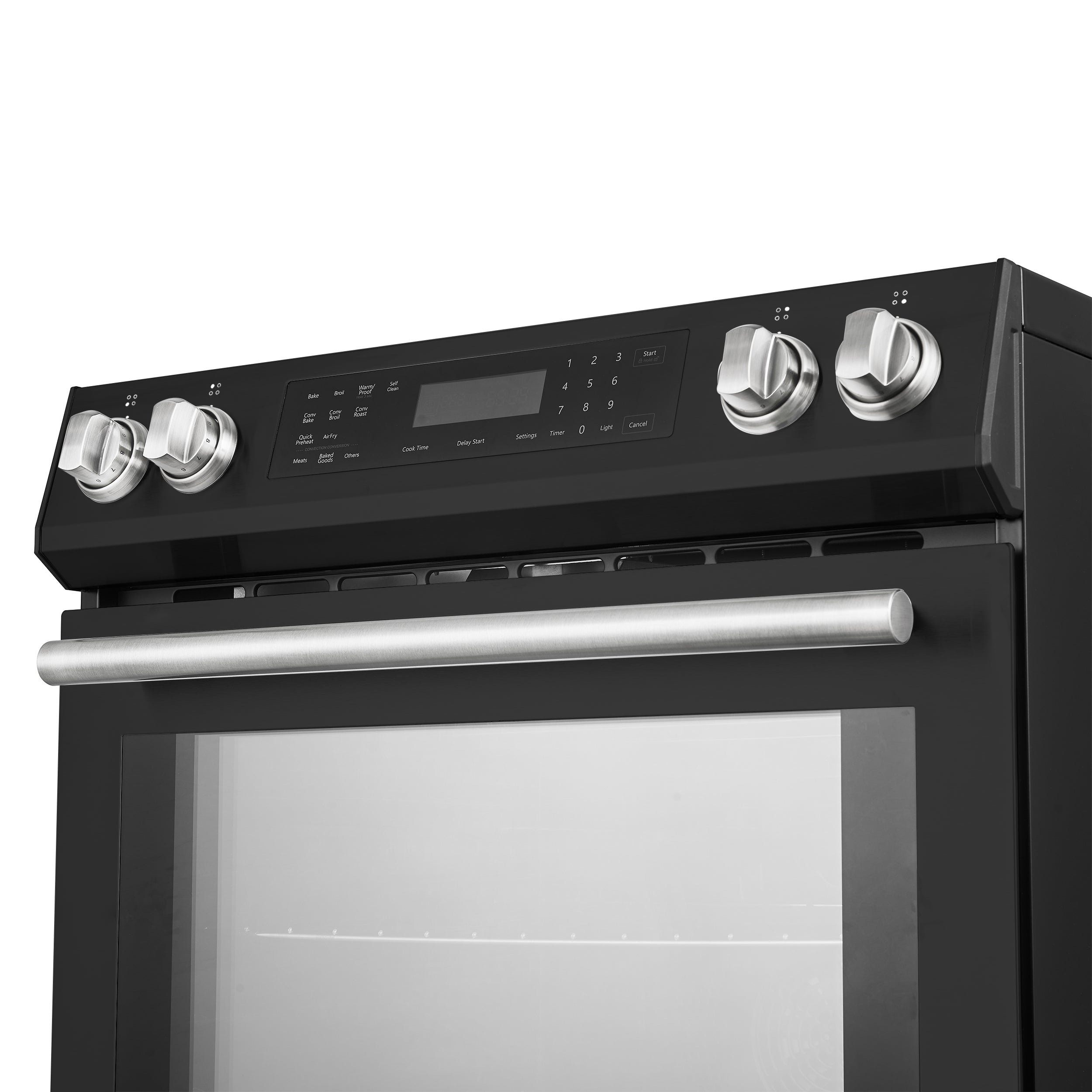 Forno Donatello Espresso 30-Inch Freestanding Induction Range, 5.0 cu. ft., Black, Includes Stainless Steel Handles (FFSIN0905-30BLK)