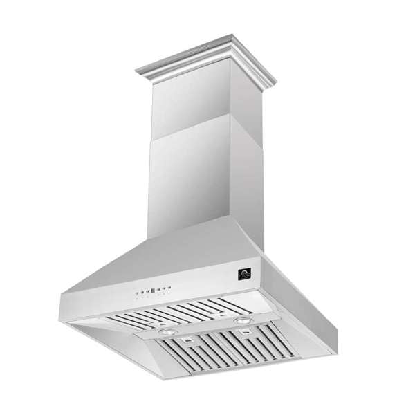Forno Coppito 30-Inch Island Range Hood, 600 CFM, Stainless Steel (FRHIS5129-30)
