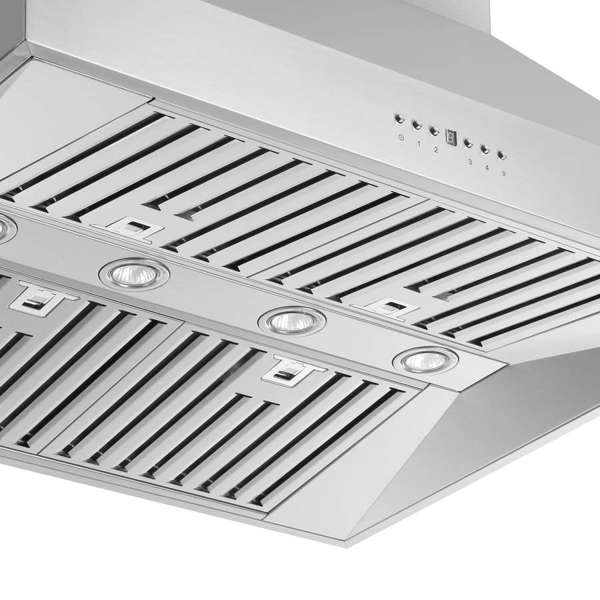 Forno Coppito 36-Inch Island-Mount Range Hood, 1200 CFM, Stainless Steel (Model FRHIS5129-36)