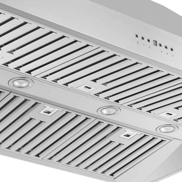 Forno Coppito 48-Inch Island Mount Range Hood, 1200 CFM, Stainless Steel (Model FRHIS5129-48)