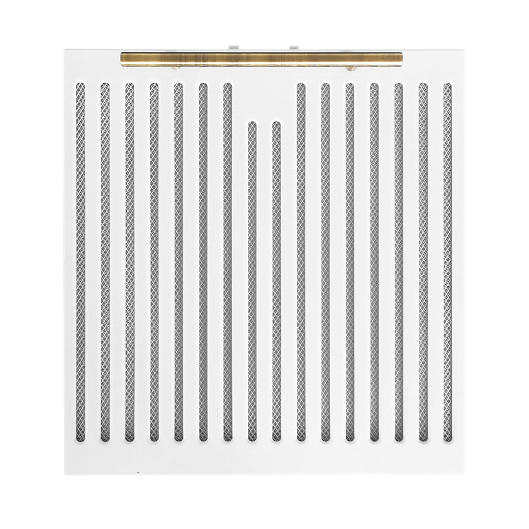 FORNO Espresso Package - 30" Electric Range, Range Hood and Refrigerator in White with Antique Brass Handles