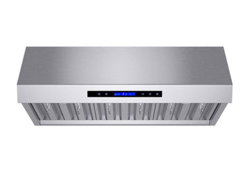 FORNO Palazzo 36-Inch Wall-Mount Range Hood, 500 CFM, Stainless Steel (Model FRHWM5030-36)