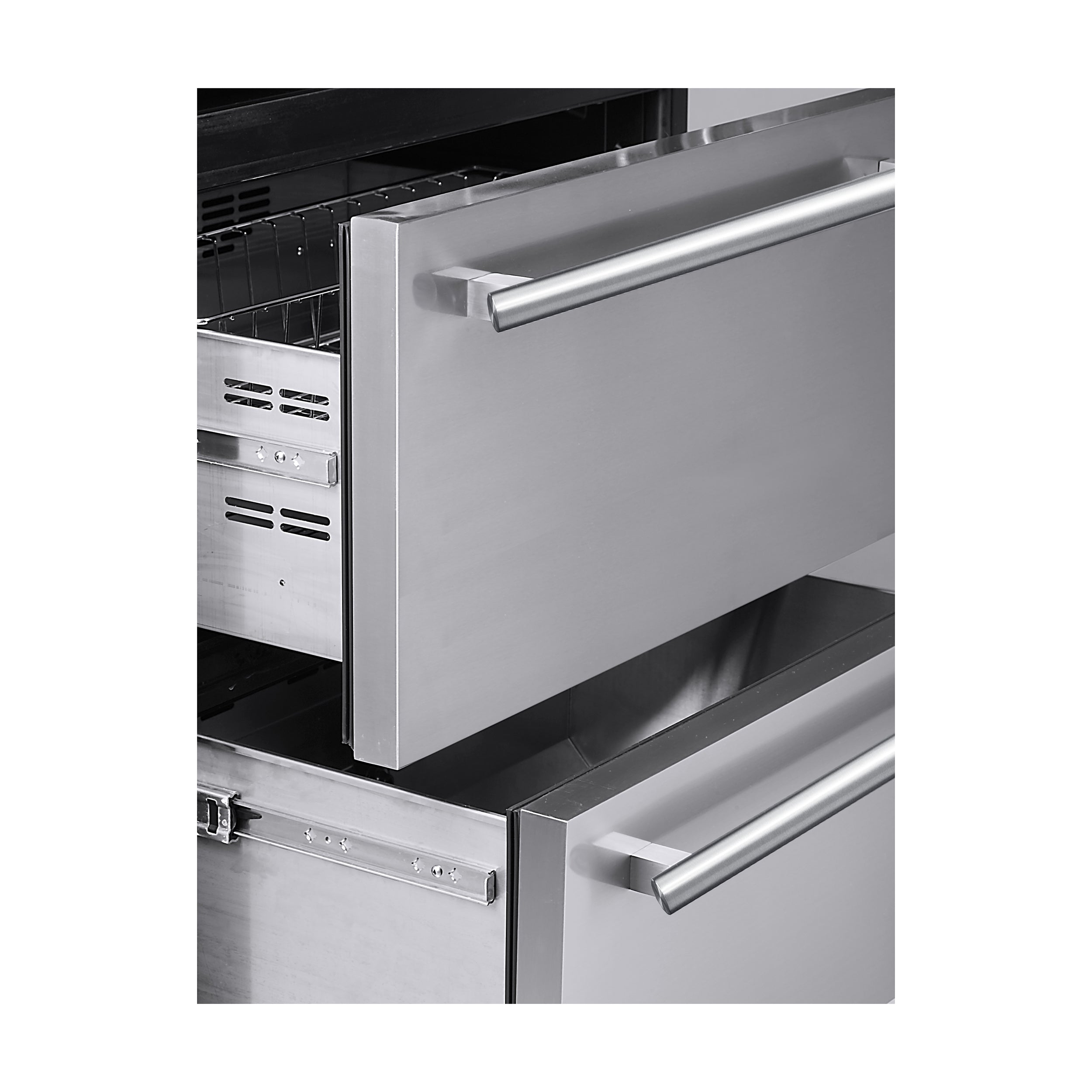 Forno Capraia 30 Inch Built In Triple Zone Wine Cooler with 144 Bottle and 200 Can Capacity, Model FWCDR6661-30S