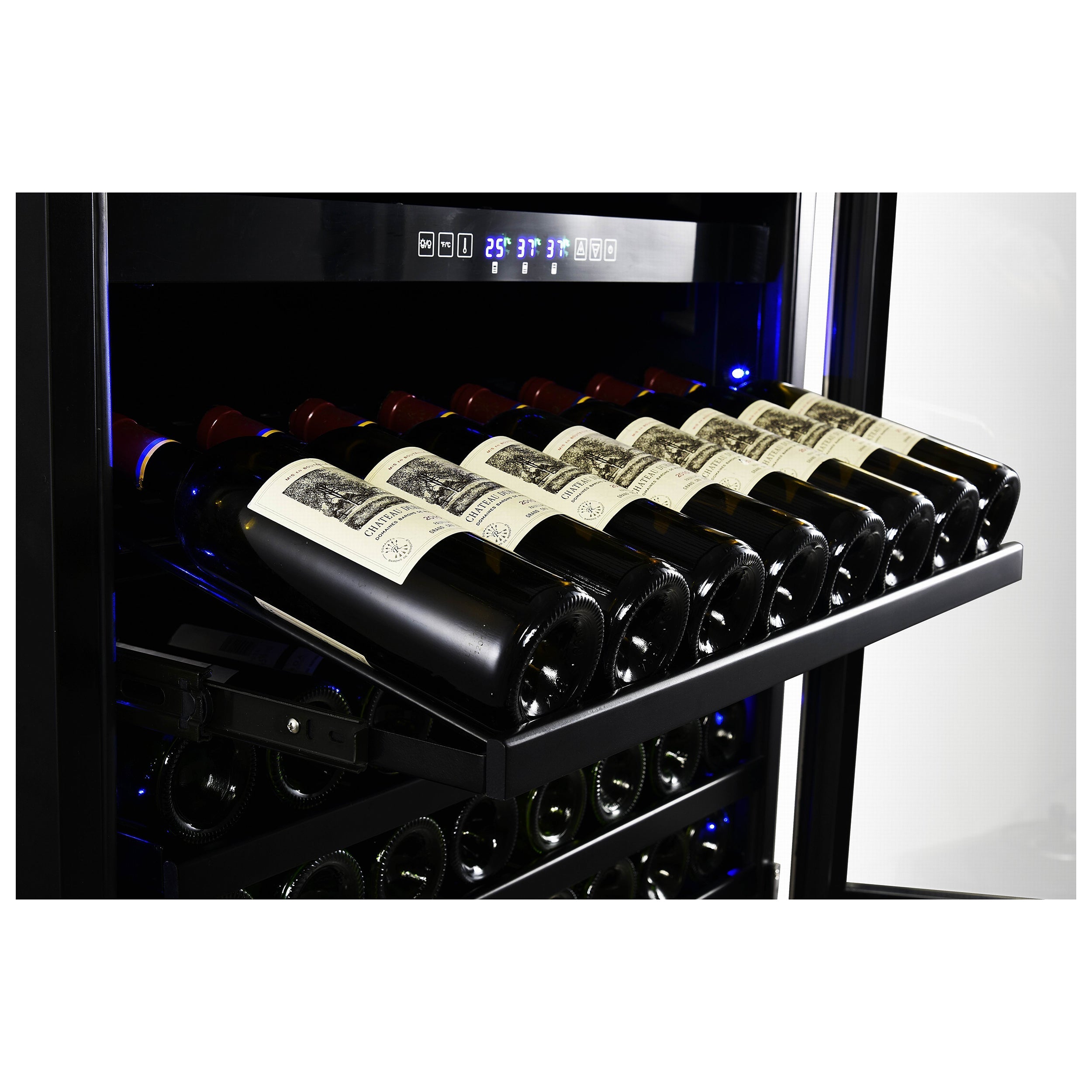 Forno Capraia 30 Inch Built In Triple Zone Wine Cooler with 144 Bottle and 200 Can Capacity, Model FWCDR6661-30S