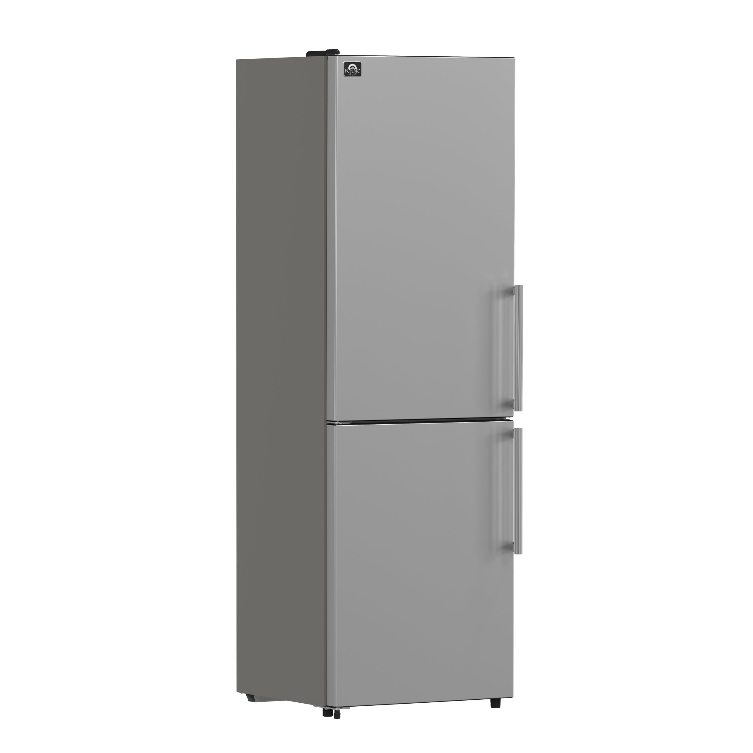 FORNO Guardia 23.4-Inch Bottom Freezer Refrigerator, 10.8 cu. ft., Left Swing Door, Stainless Steel (Model FFFFD1778-24LS)
