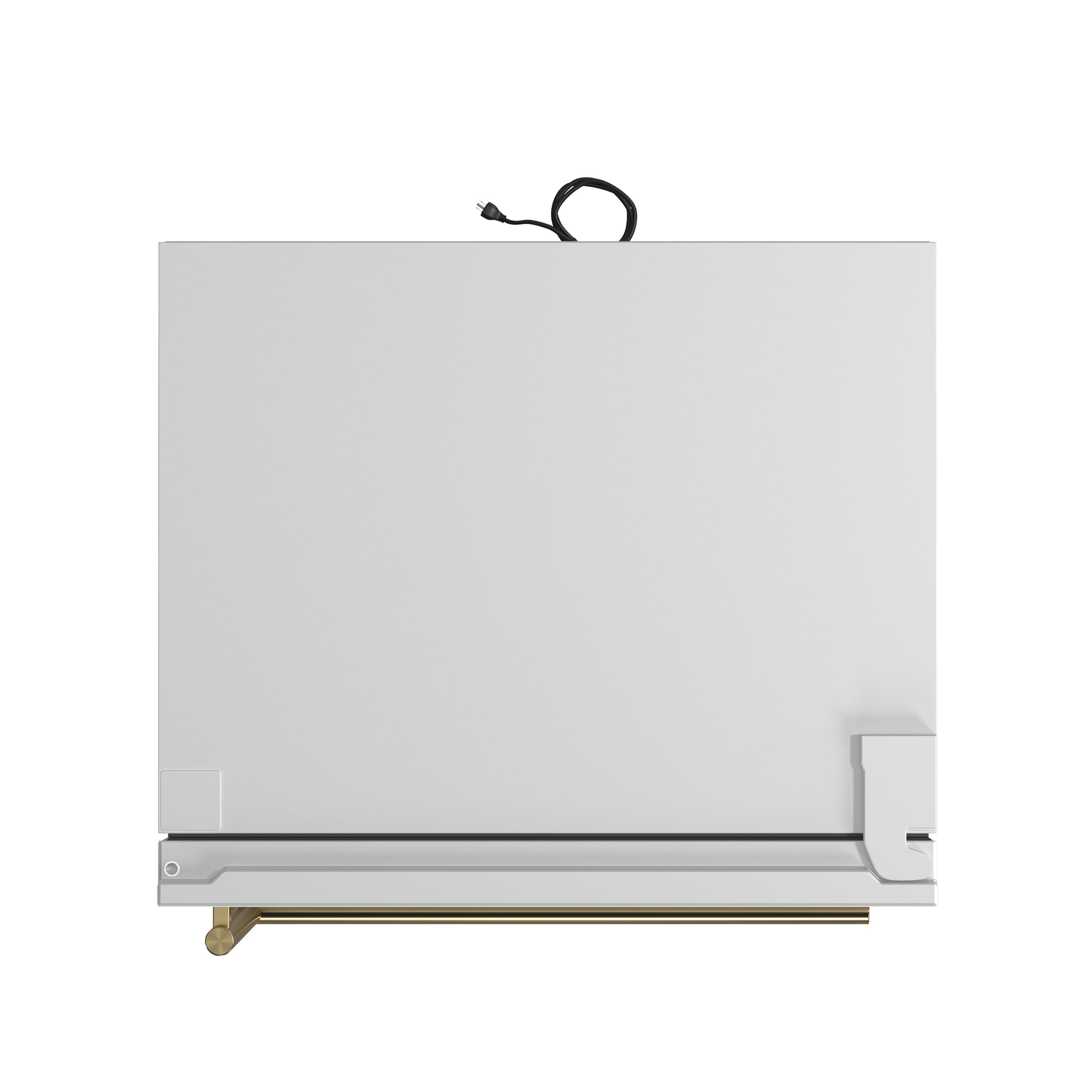 Forno Espresso Milano 31-Inch French Door Refrigerator with Bottom Freezer, 17.2 cu ft, Right-Hinged, White, Includes Antique Brass Handles (Model FFFFD1785-31WHT)