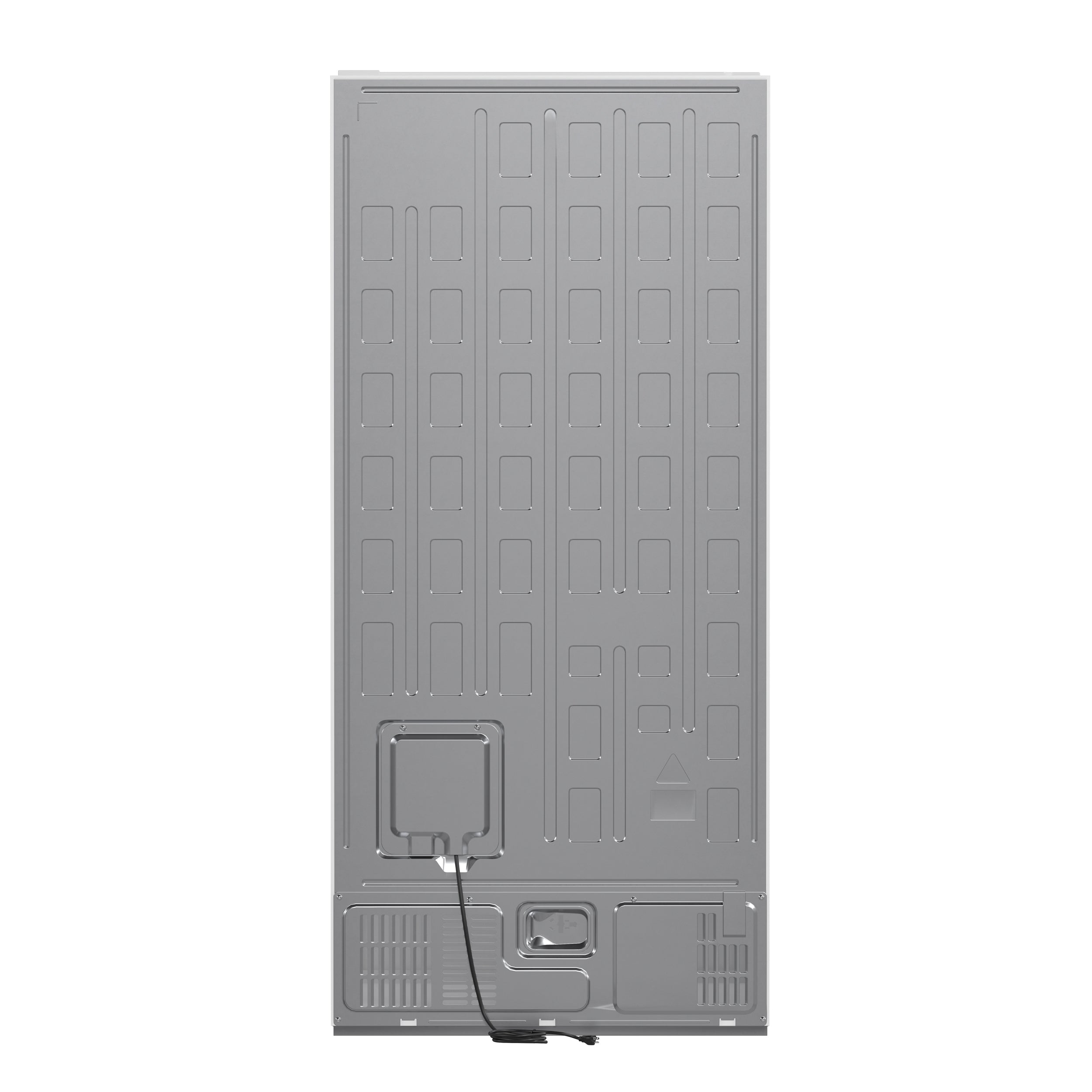 FORNO Milano 62-Inch Side-by-Side Refrigerator, 34.4 cu. ft., Ice Maker, White with Stainless Steel Accents (Model FFFFD1787-60WHT)