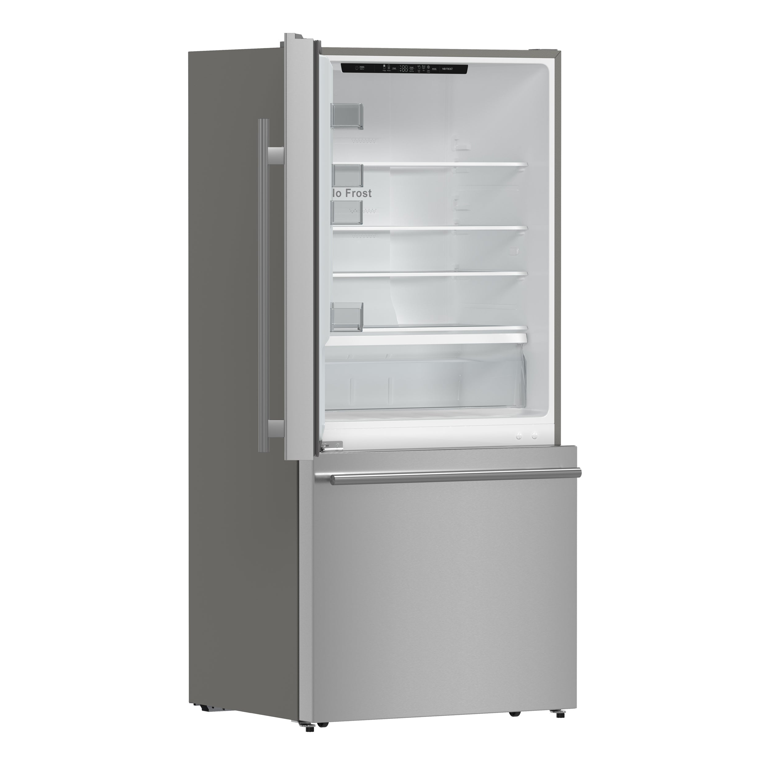 FORNO Milano 62-Inch 34.4 Cu. Ft. Side-by-Side Refrigerator with Ice Maker, Stainless Steel (FFFFD1787-60S)
