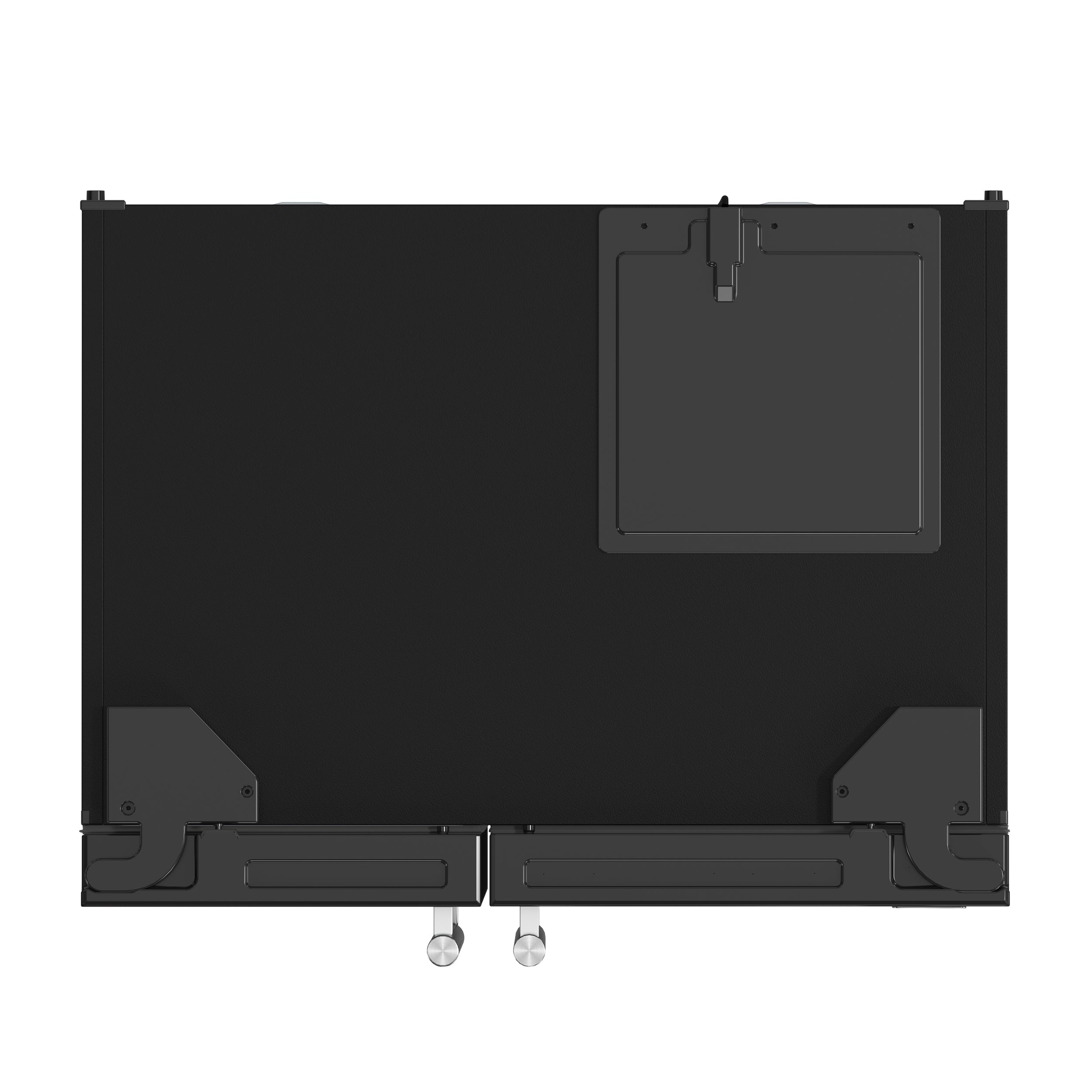 Forno Salerno 36-Inch Side-by-Side Refrigerator, 20 cu. ft., Water & Ice Dispenser, Black with Stainless Steel Handles, FFRBI1844-36BLK