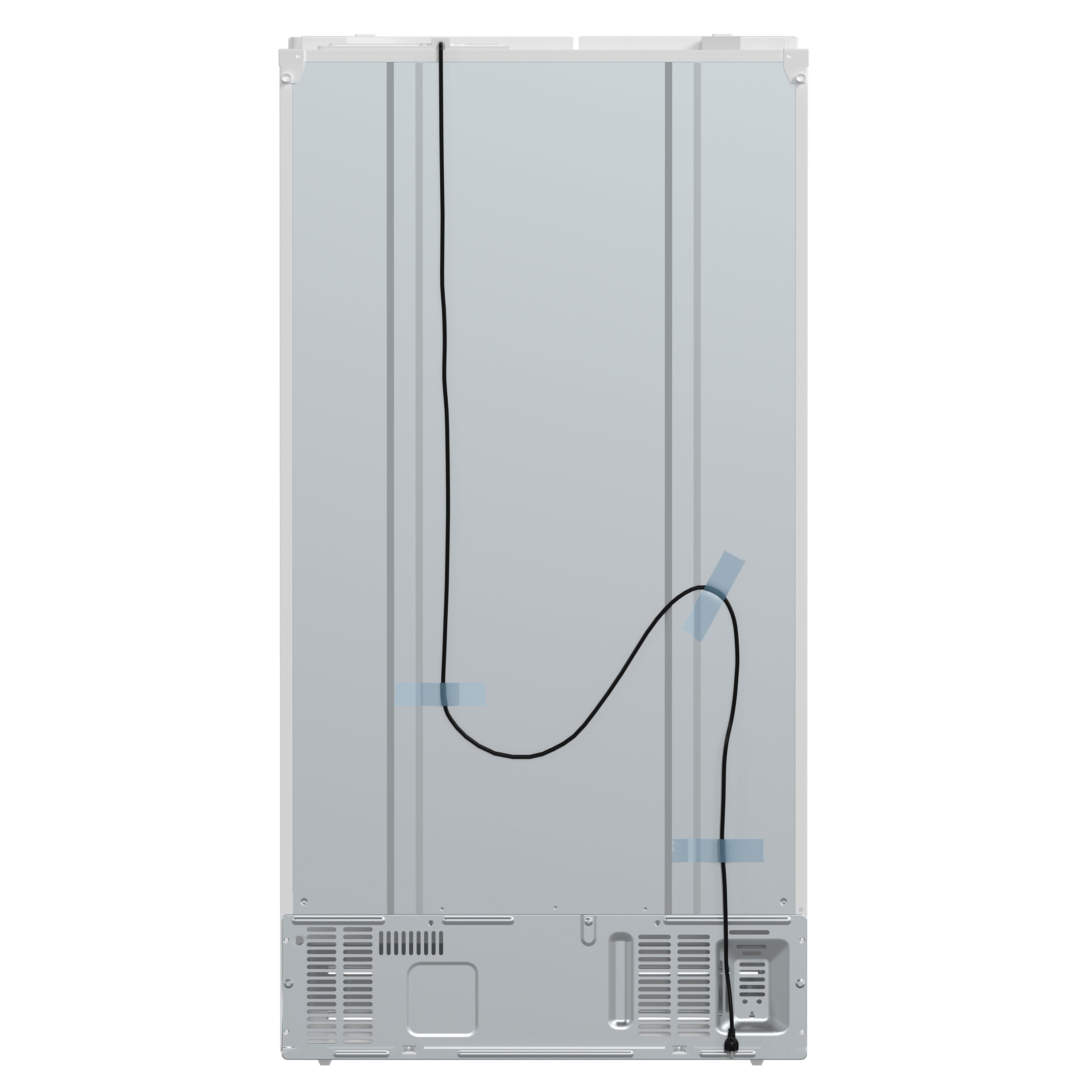 Forno Salerno 36" Side-by-Side Refrigerator, 20 cu. ft., White, External Water & Ice Dispenser, Stainless Steel Handles, FFRBI1844-36WHT