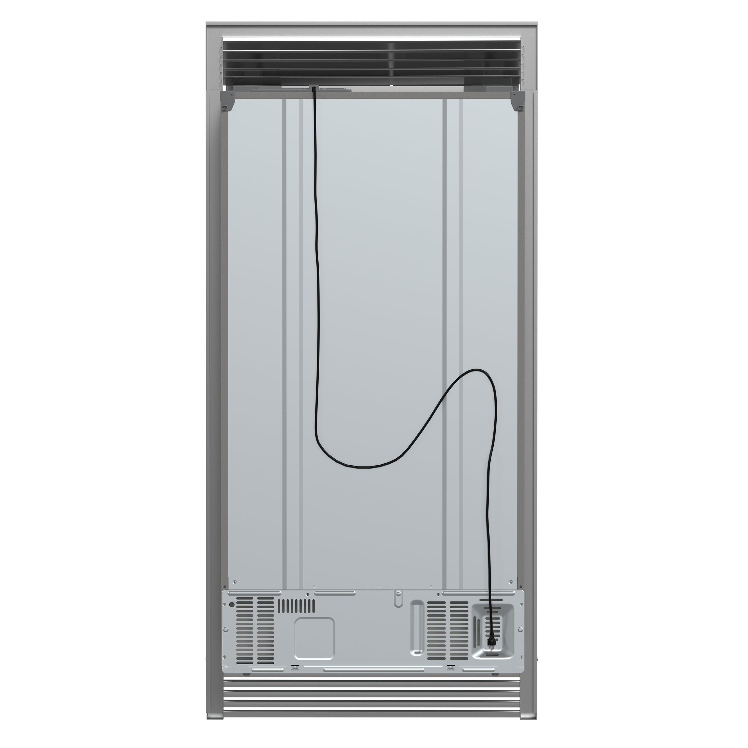 Forno Salerno 40-Inch Built-In Side-by-Side Refrigerator, 20 Cu. Ft., Water & Ice Dispenser, Stainless Steel with Grill Trim Kit (FFRBI1844-40SG)