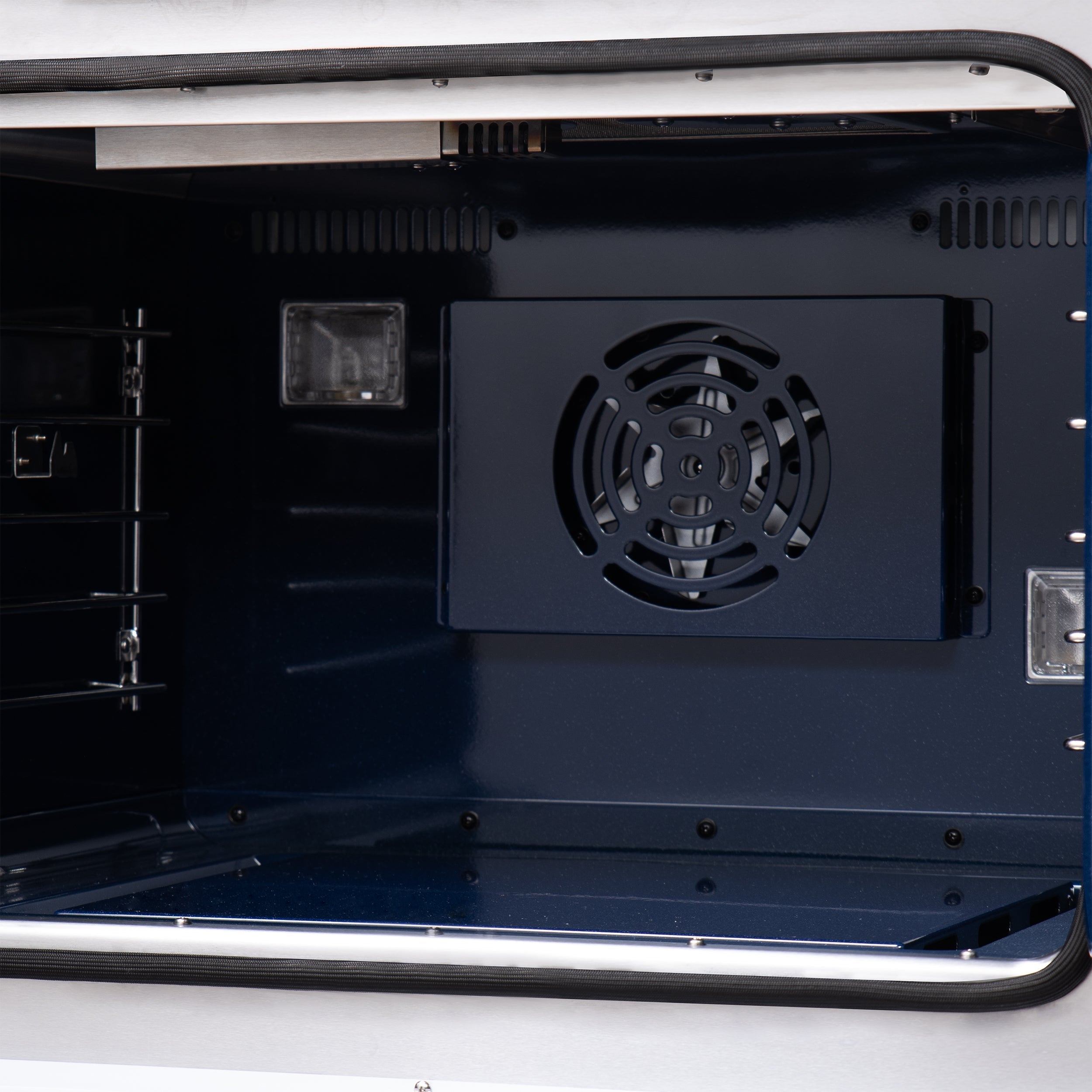 Forno Capriasca 30 in. French Door Gas Range, 4.32 cu. ft., 5 Sealed Burners, Air Fry Kit, Rotisserie, Wok Ring & Griddle, White with Antique Brass, Model FFSGS6460-30WHT