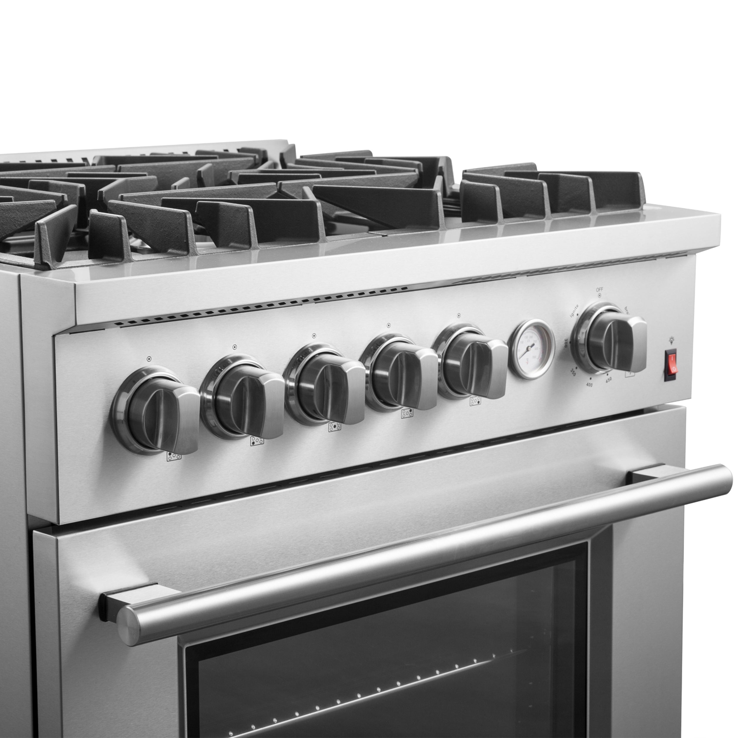 Forno Giovanni 30-Inch Freestanding Gas Range, 4.32 cu. ft. Oven, 5 Sealed Burners, Stainless Steel (Model FFSGS6274-30)