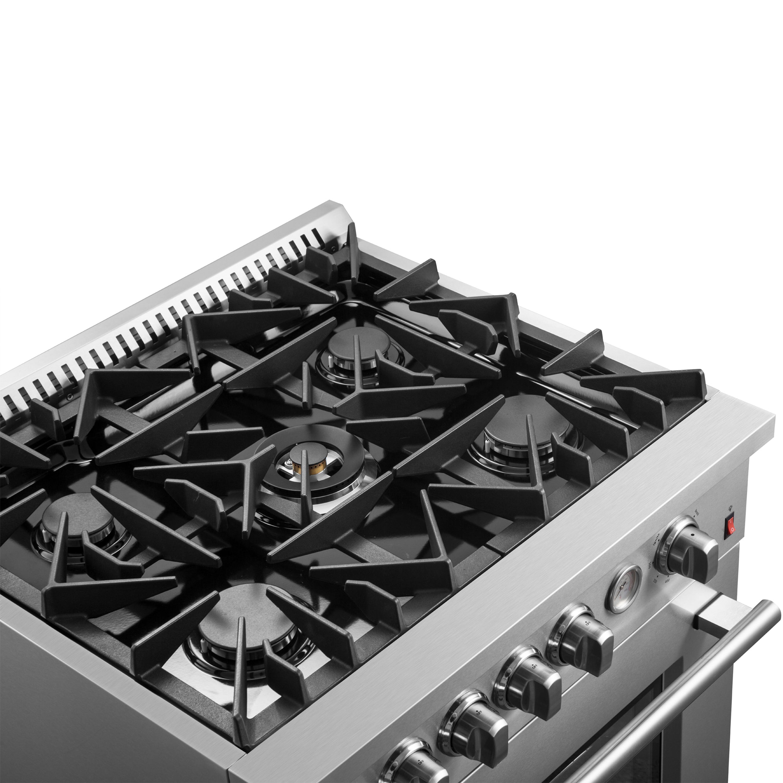Forno Giovanni 30-Inch Freestanding Gas Range, 4.32 cu. ft. Oven, 5 Sealed Burners, Stainless Steel (Model FFSGS6274-30)
