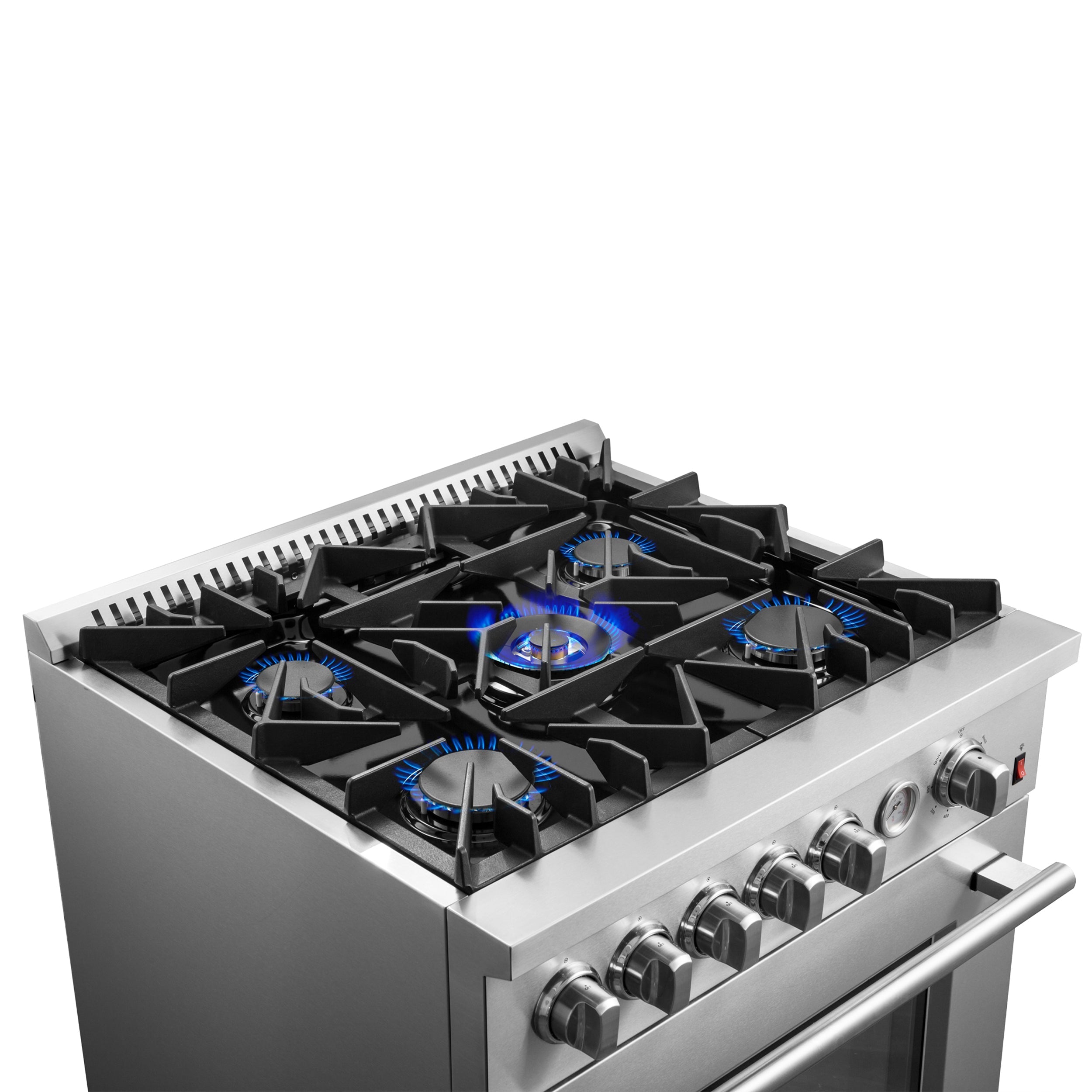 Forno Giovanni 30-Inch Freestanding Gas Range, 4.32 cu. ft. Oven, 5 Sealed Burners, Stainless Steel (Model FFSGS6274-30)