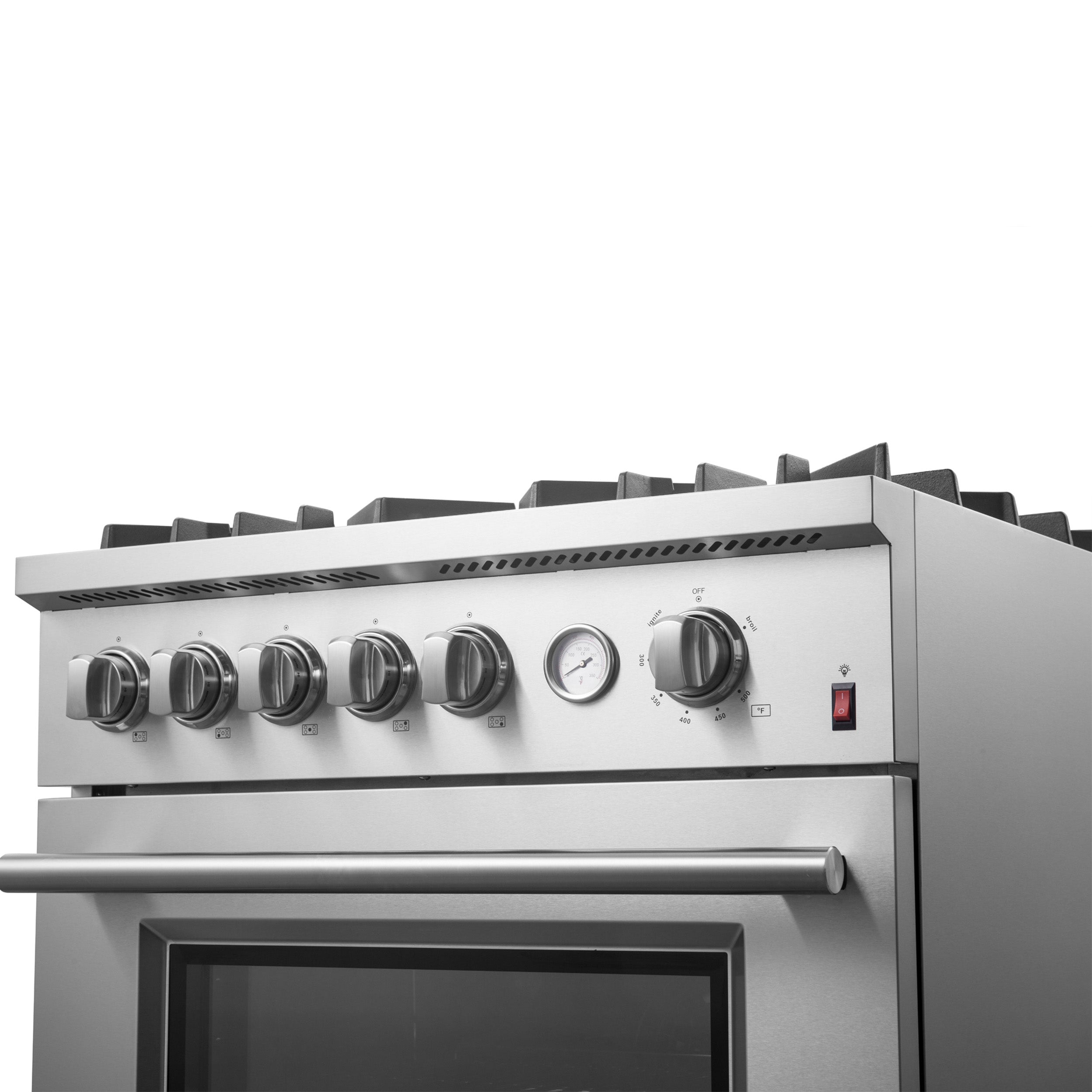 Forno Giovanni 30-Inch Freestanding Gas Range, 4.32 cu. ft. Oven, 5 Sealed Burners, Stainless Steel (Model FFSGS6274-30)