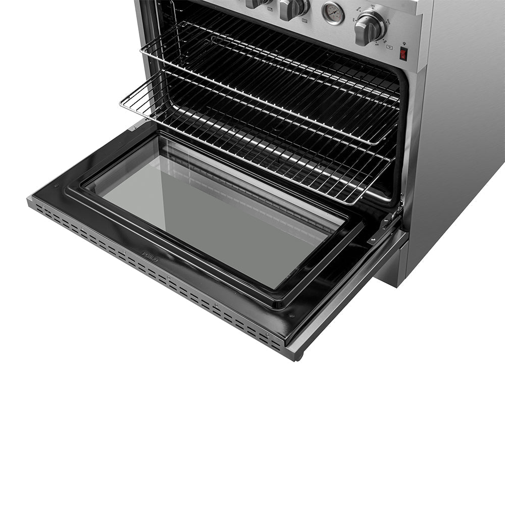 Forno Marco 36-Inch Freestanding Gas Range with 6 Sealed Burners, 5.36 cu. ft. Oven Capacity, Built-In Temperature Gauge, Stainless Steel (Model FFSGS6277-36)