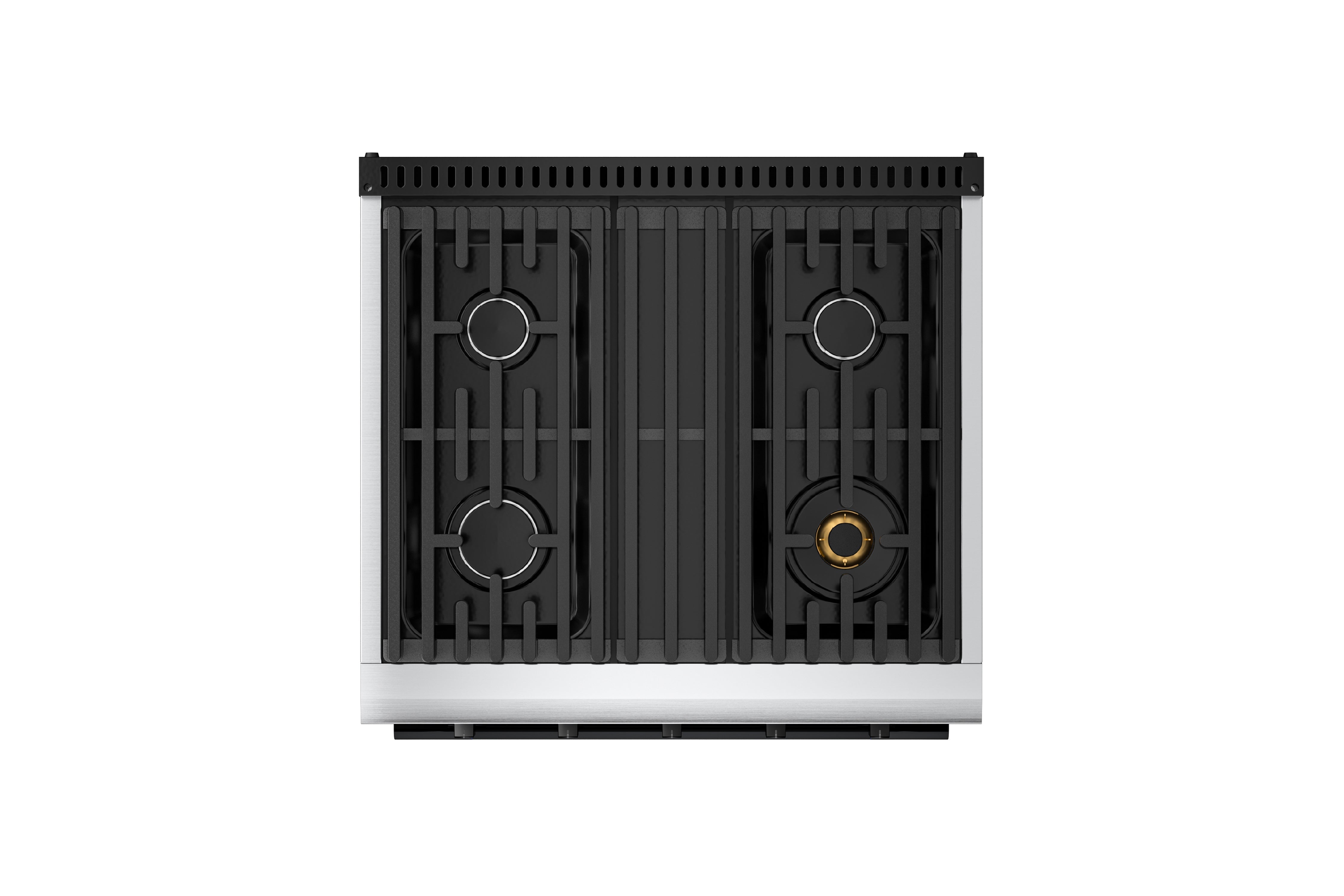 Hauslane HausPro Series 30-Inch Gas or Dual Fuel Range with 4 Burners and Convection Oven in Stainless Steel