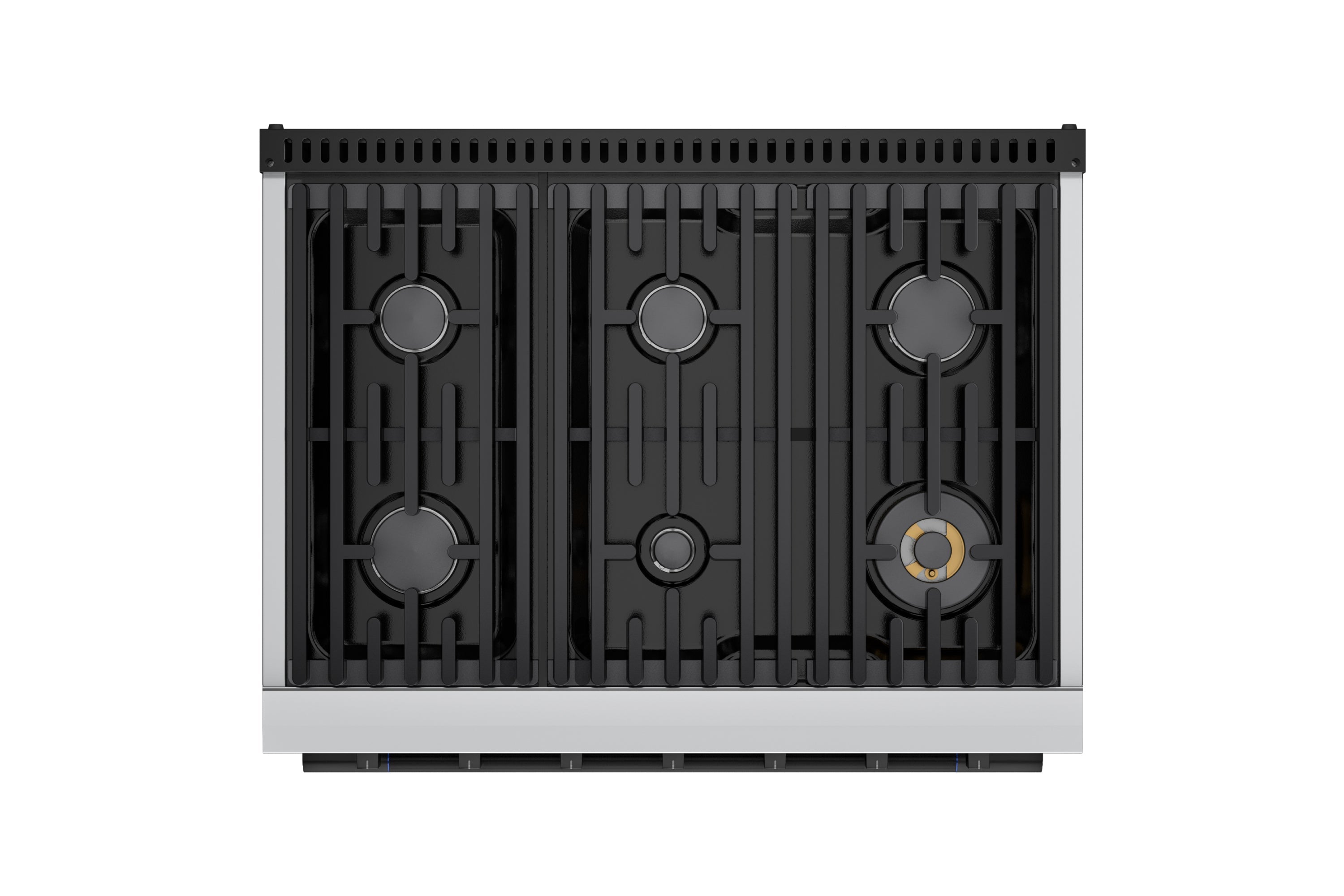 Hauslane HausPro Series 36-Inch Gas or Dual Fuel Range with 6 Burners and Convection Oven in Stainless Steel