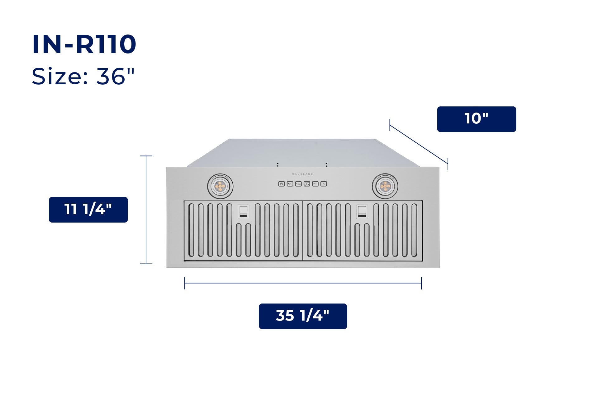 Hauslane Recessed Insert Range Hood (IN-R110)