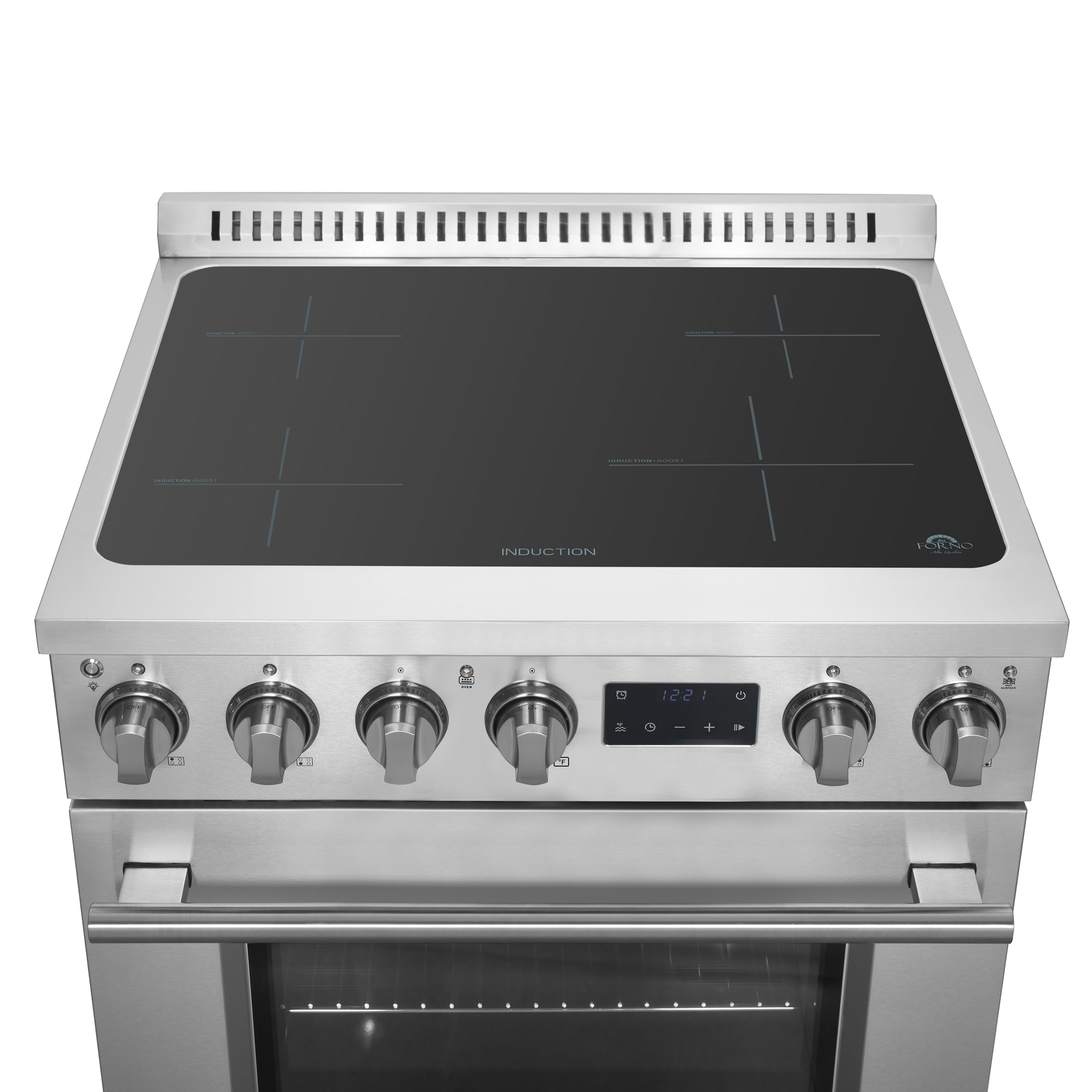 Forno Torino 30 in. 4.32 cu. ft. Induction Range with True Convection, Air Fry & Sous Vide, Stainless Steel, 240V (FFSIN0936-30)